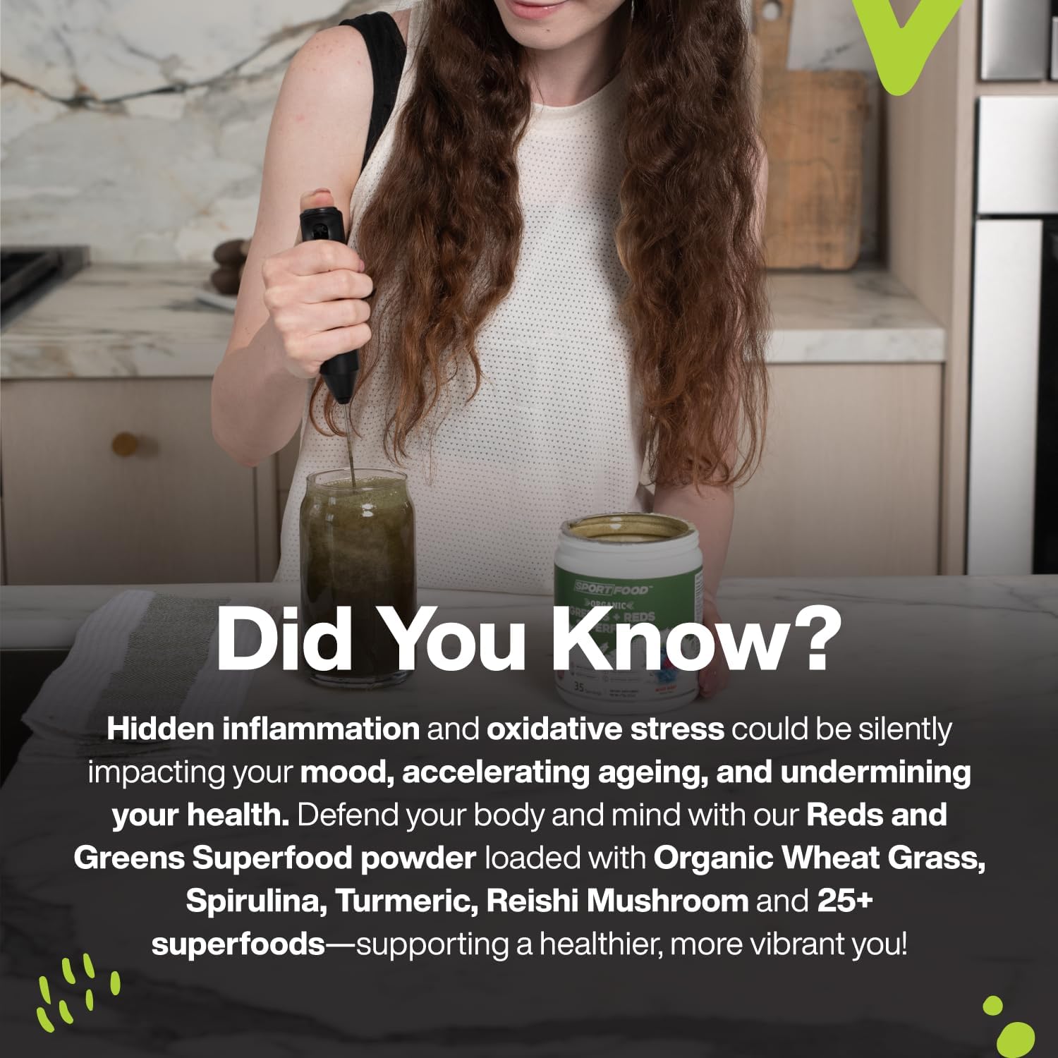 Organic Mixed Berry Superfood Powder with 25+ Fruits & Veggies - Energizing & Antioxidant-Rich Smoothie Mix | Keto-Friendly & Prebiotic | 35 Servings