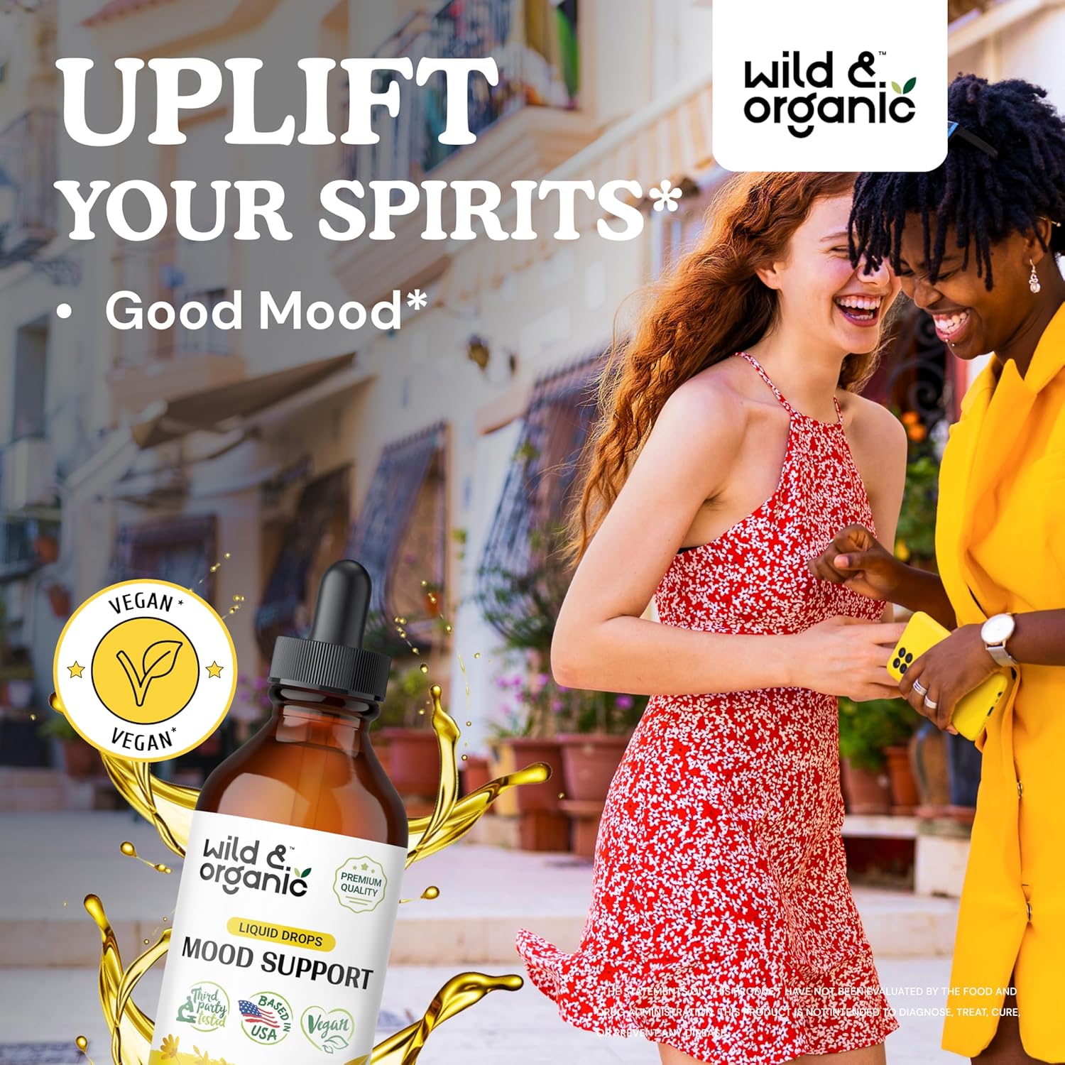 Organic Mood Support Bundle: Wild Tincture & 5-HTP Gummies 4 fl oz