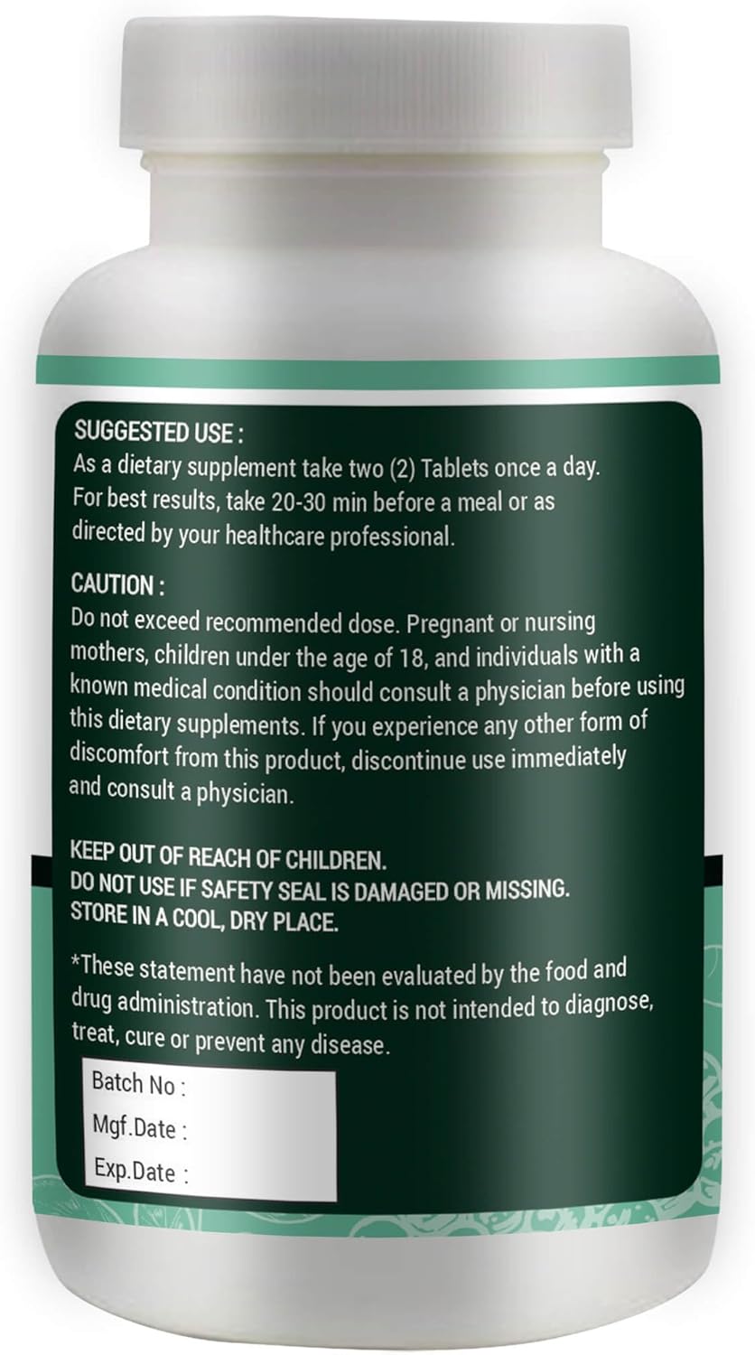 Organic Moringa, Turmeric, and Ginger Tablets - 300 Pills, 5 Month Supply - Supports Digestive Health - 1000 Mg per Serving