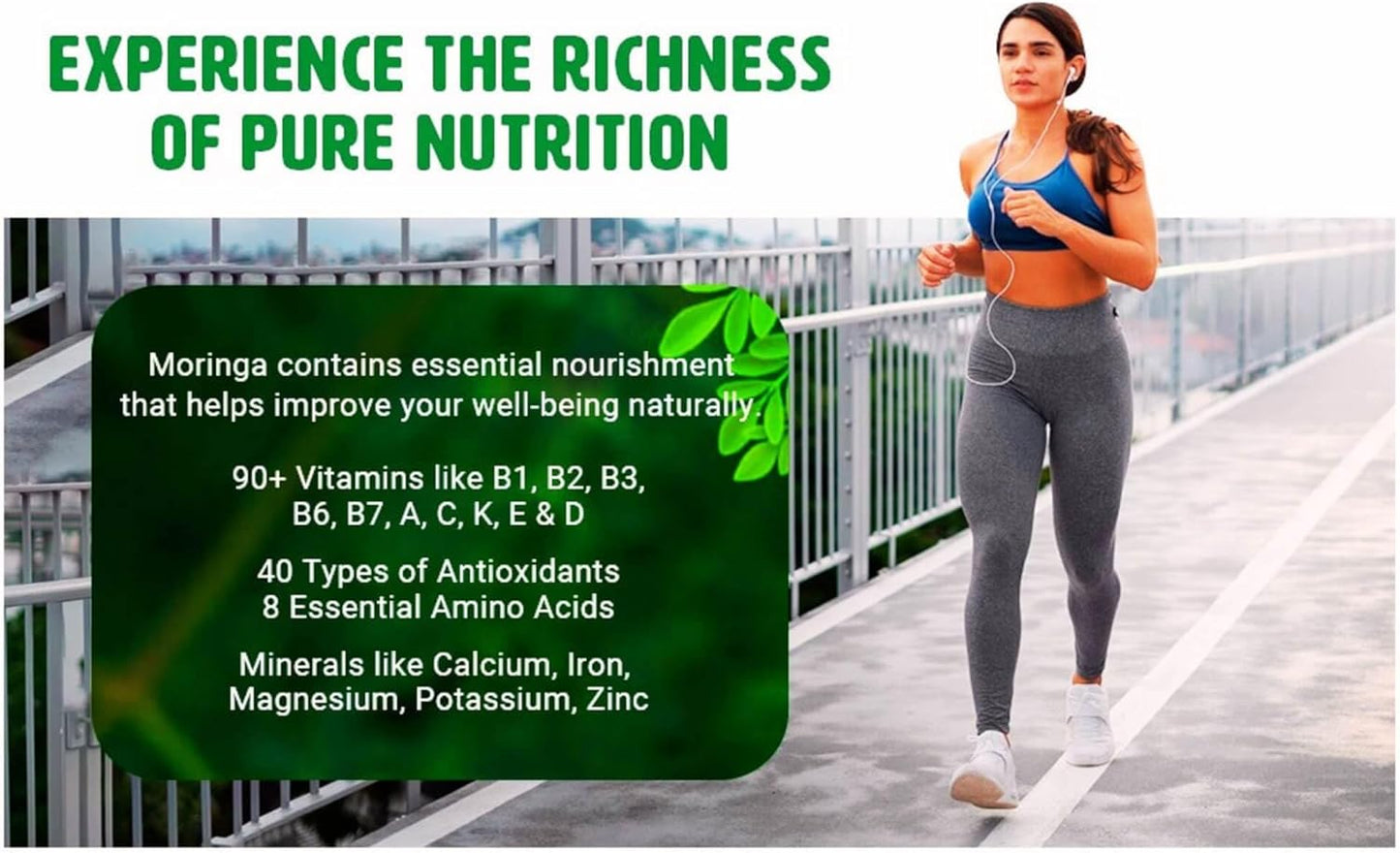 Organic Moringa, Turmeric, and Ginger Tablets - 300 Pills, 5 Month Supply - Supports Digestive Health - 1000 Mg per Serving