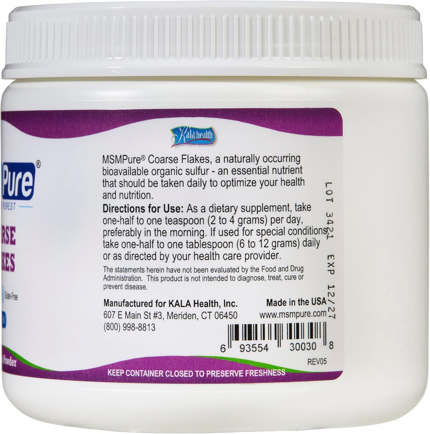 Organic MSM Powder Flakes for Joint Flexibility, Skin, Hair & Nail Support - 8.8 oz, USA Made - BoostGo Australia