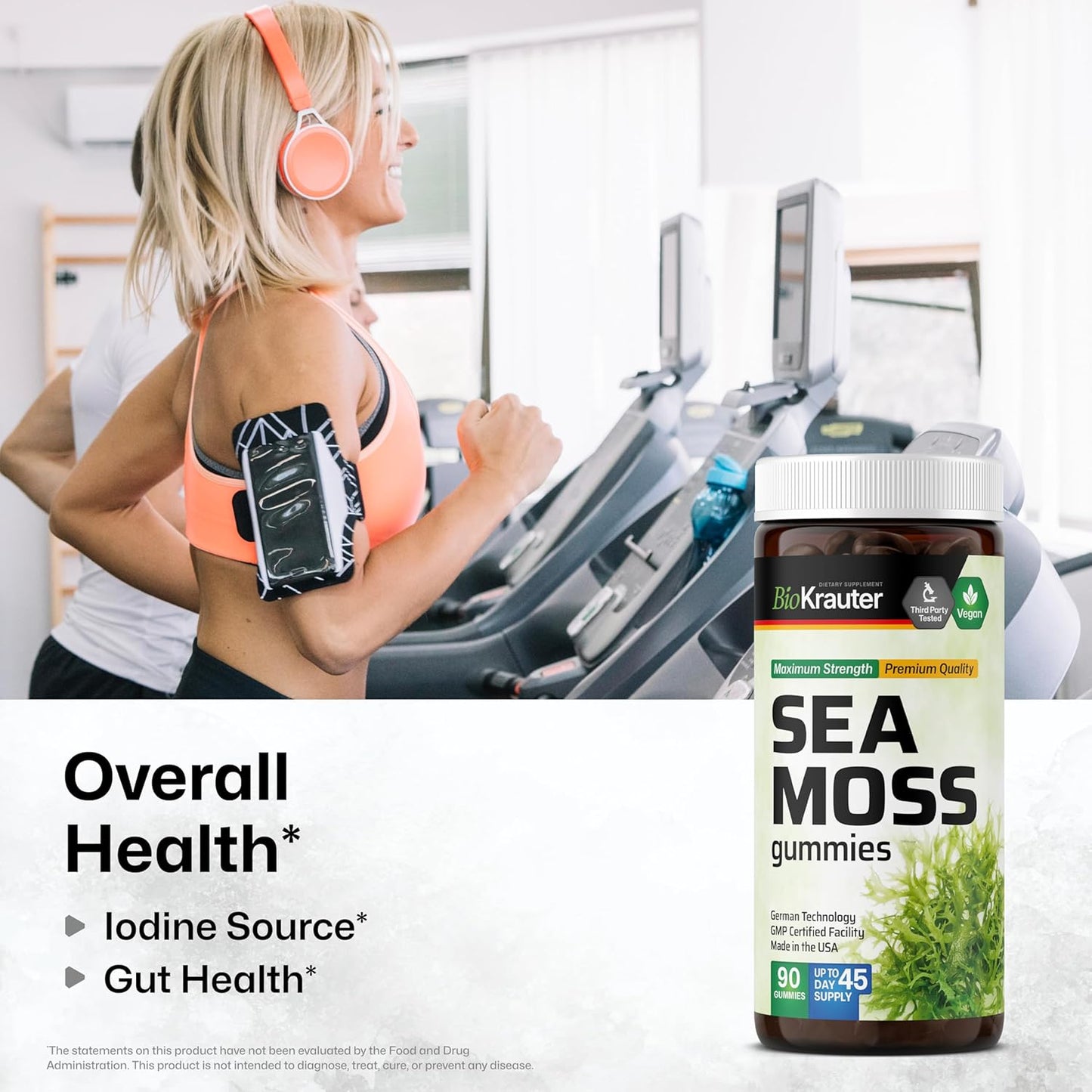 Organic Mullein and Sea Moss Gummy Supplements Bundle - 60 Mullein Gummies + 90 Sea Moss Gummies