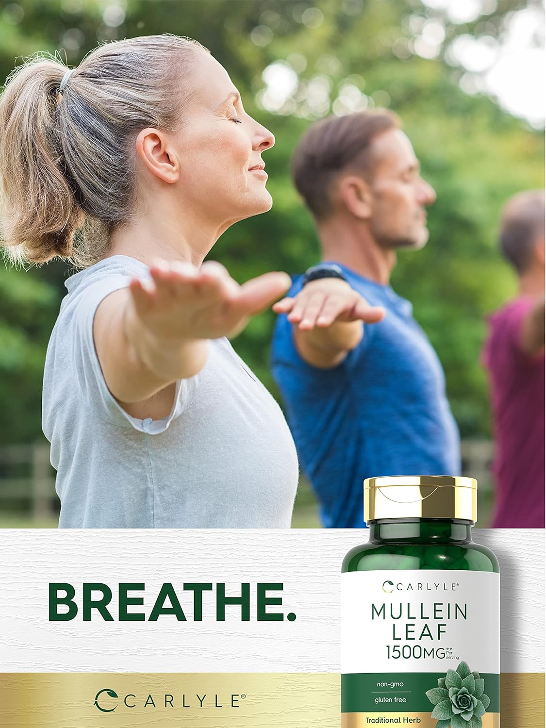 Organic Mullein Leaf Extract 1500mg | 200 Capsules | Verbascum Thapsus | Non-GMO, Gluten Free Supplement