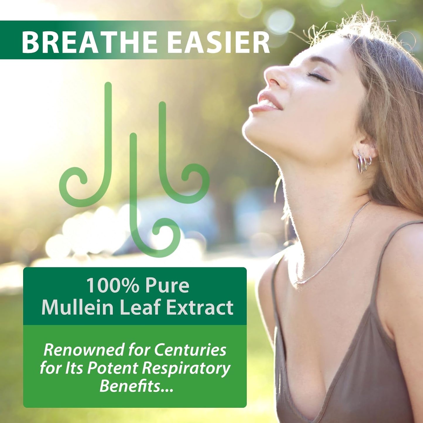 Organic Mullein Leaf Lung Cleanse Drops - 2.02 Fl.Oz Supplement for Respiratory Health