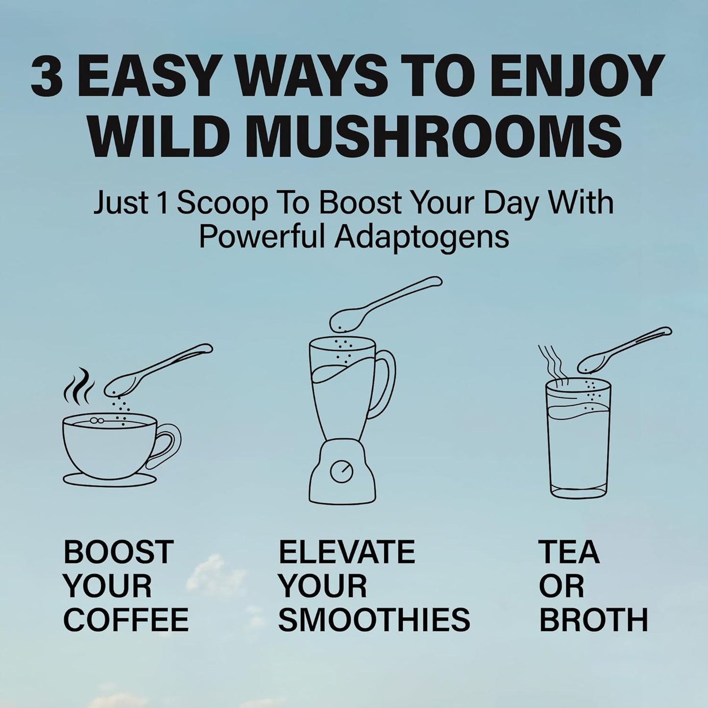 Organic Mushroom Cacao Mix & Master Mushroom Blend Bundle for Energy and Clarity (20oz)