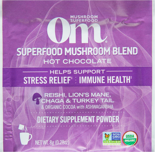 Organic Mushroom Hot Chocolate Blend by Om Mushroom Superfood - 0.28 OZ - BoostGo Australia