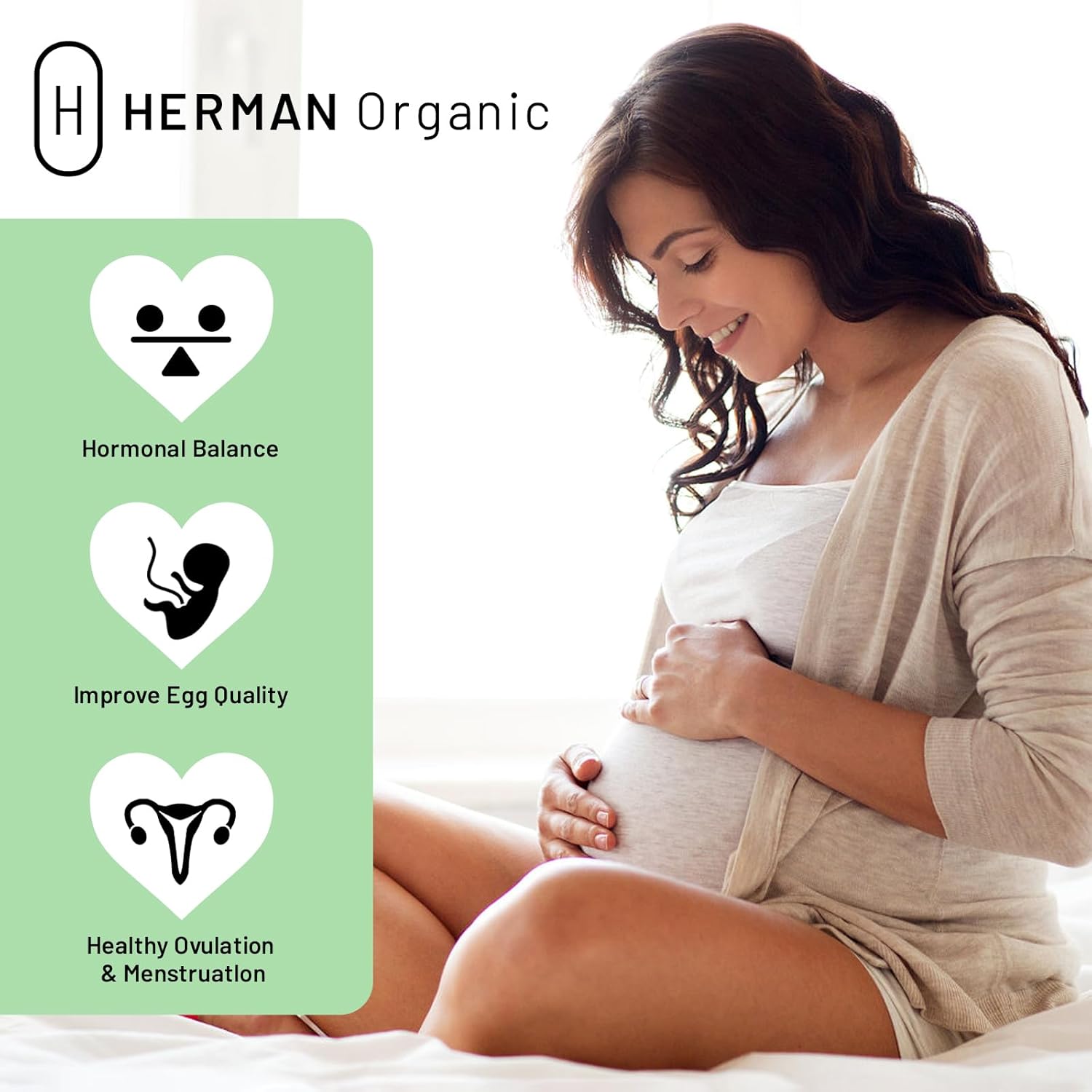 Organic Myo-Inositol & D-Chiro Inositol Capsules for Women's Hormone Balance - Ovarian & Reproductive Health Support - 180 Count