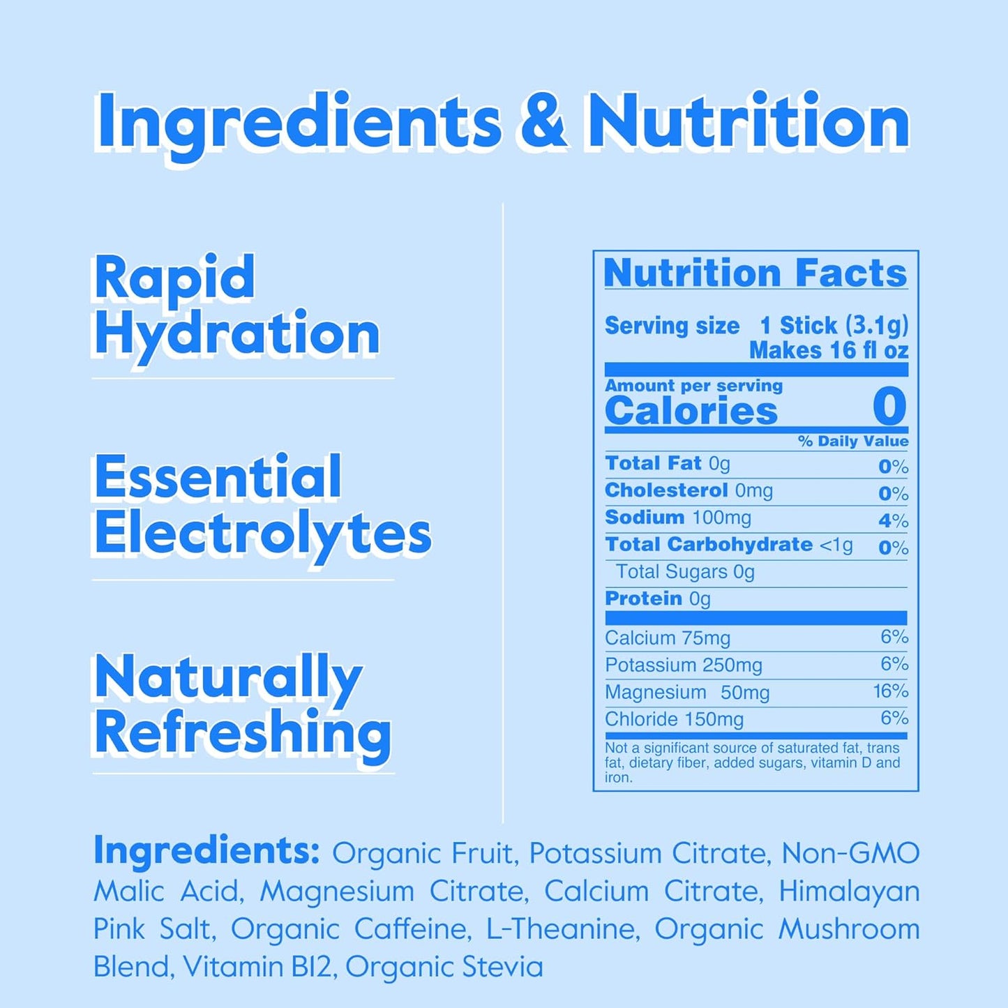 Organic Nectar Energy Booster with Caffeine, B12, and Electrolytes - Sugar Free & Zero Calorie - Cherry Pomegranate Flavor - Hydration & Energy Supplement - Healthy Coffee Alternative