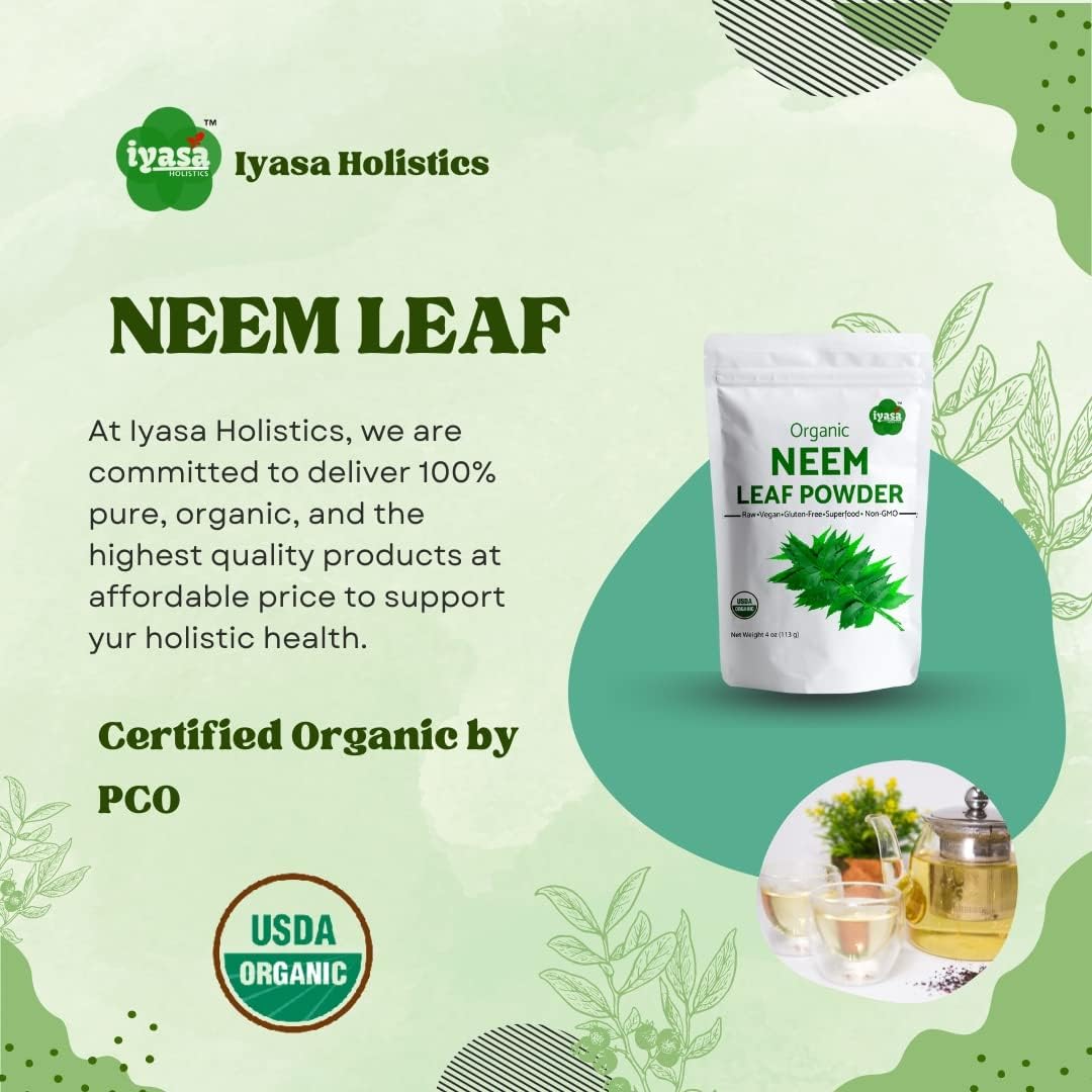 Organic Neem Powder 16 oz - Ayurvedic Superfood for Hair, Skin, Blood & Liver Purification - BoostGo Australia