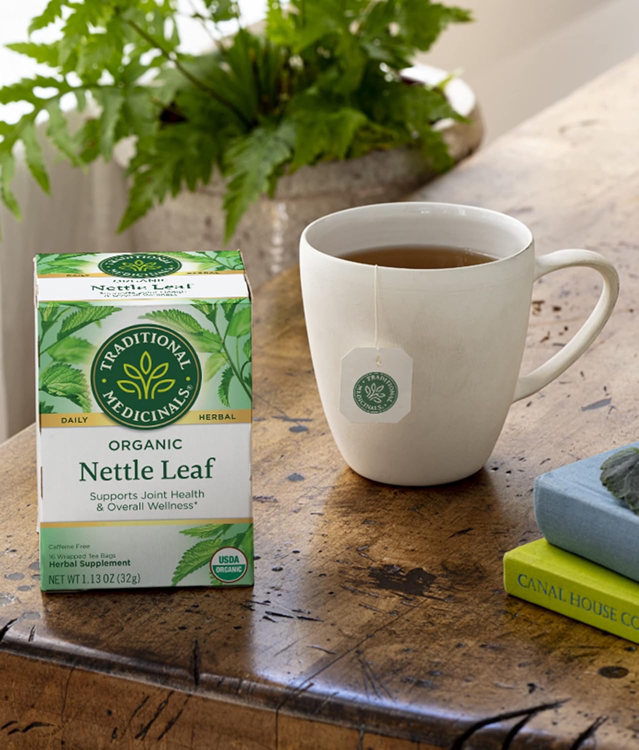 Organic Nettle Leaf Herbal Tea for Joint Health & Wellness - Pack of 2 (32 Tea Bags)