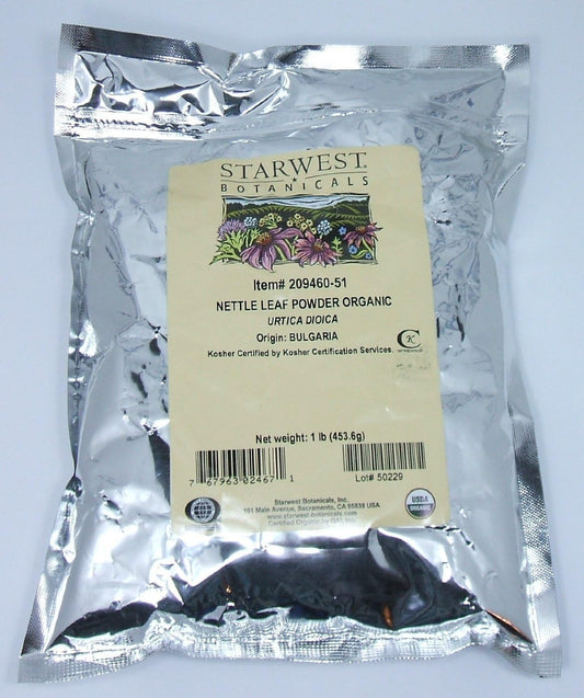 Organic Nettle Leaf Powder 1lb Bag by Starwest Botanicals