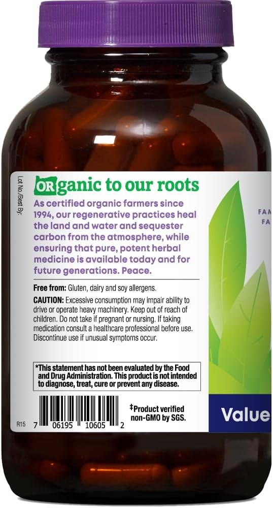 Organic Non-GMO Valerian Capsules for Sleep Aid - 180 Count by Oregon's Wild Harvest