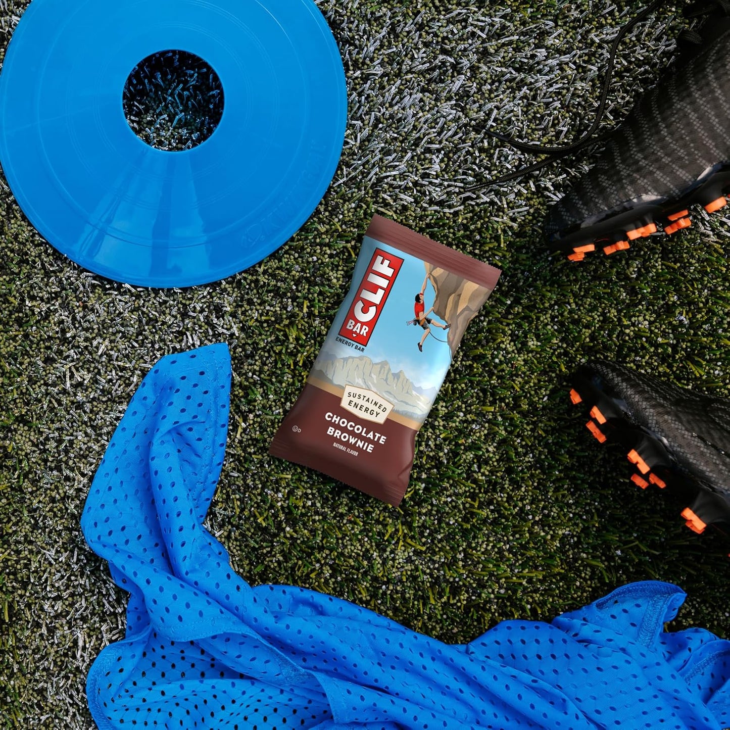 Organic Oats Chocolate Brownie Energy Bars - Non-GMO Plant Based Protein Bars (15 Pack)