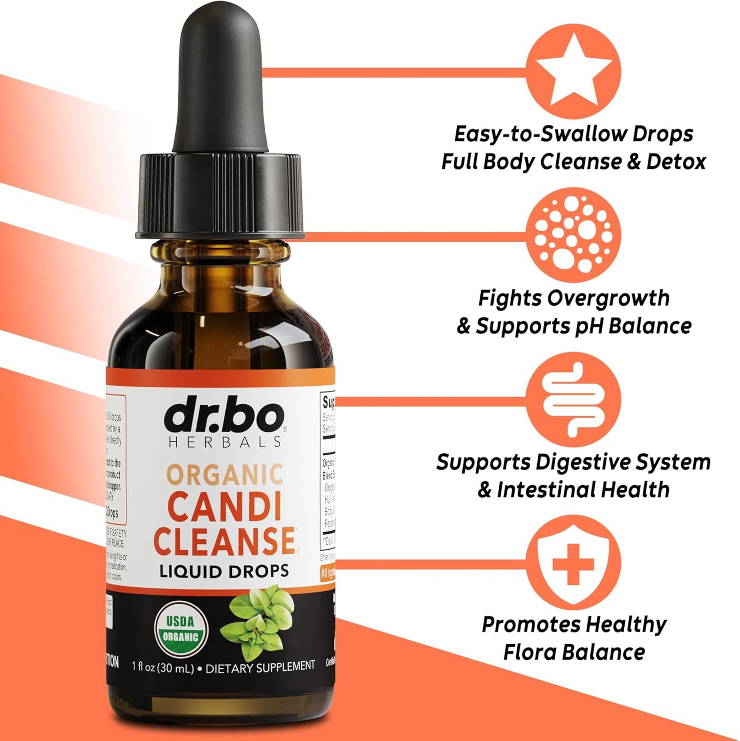 Organic Oregano Oil & Black Walnut Wormwood Cleanse - Natural Gut Detox Support Supplement with Caprylic Acid Capsules