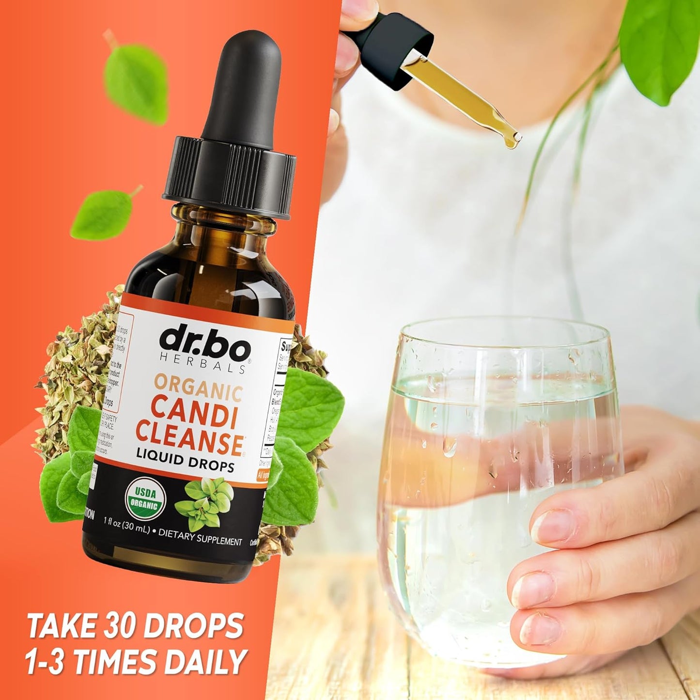 Organic Oregano Oil & Black Walnut Wormwood Cleanse - Natural Gut Detox Support Supplement with Caprylic Acid Capsules