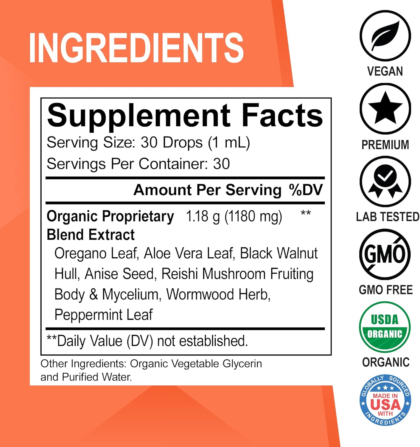 Organic Oregano Oil & Black Walnut Wormwood Cleanse - Natural Gut Detox Support Supplement with Caprylic Acid Capsules