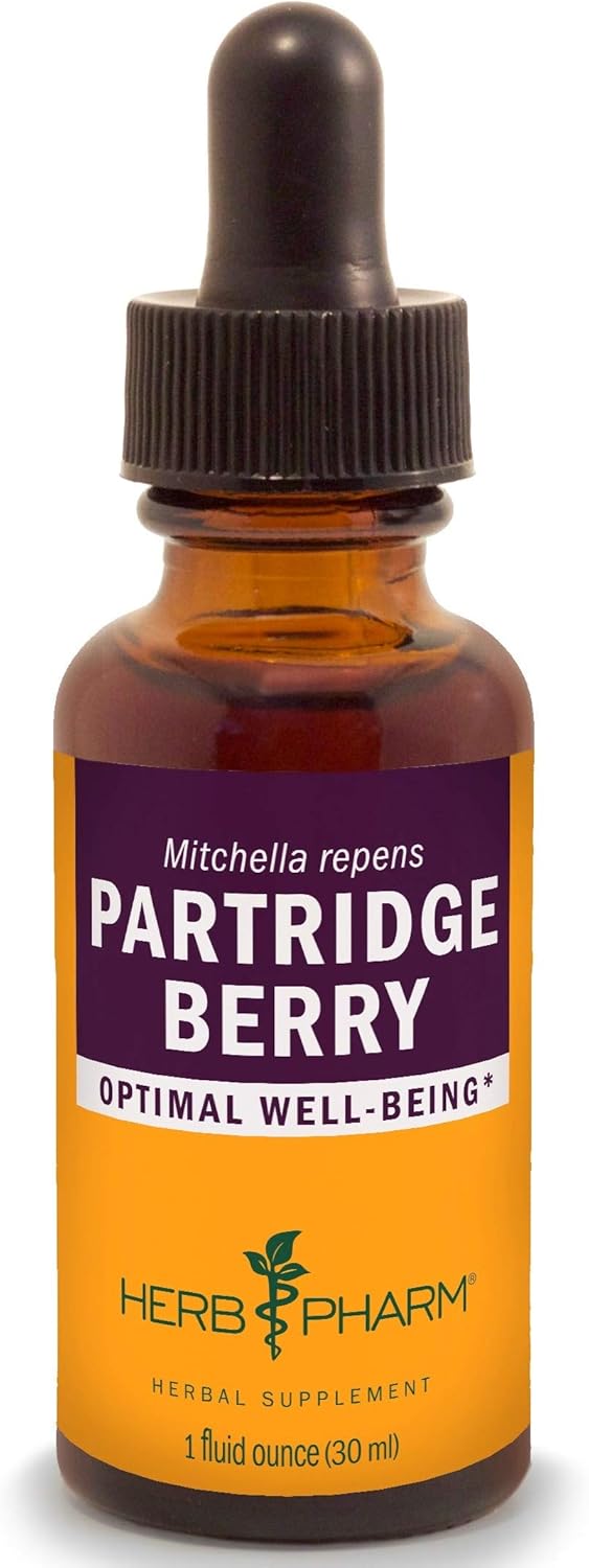 Organic Partridge Berry Liquid Extract by Herb Pharm - 1 Ounce Bottle
