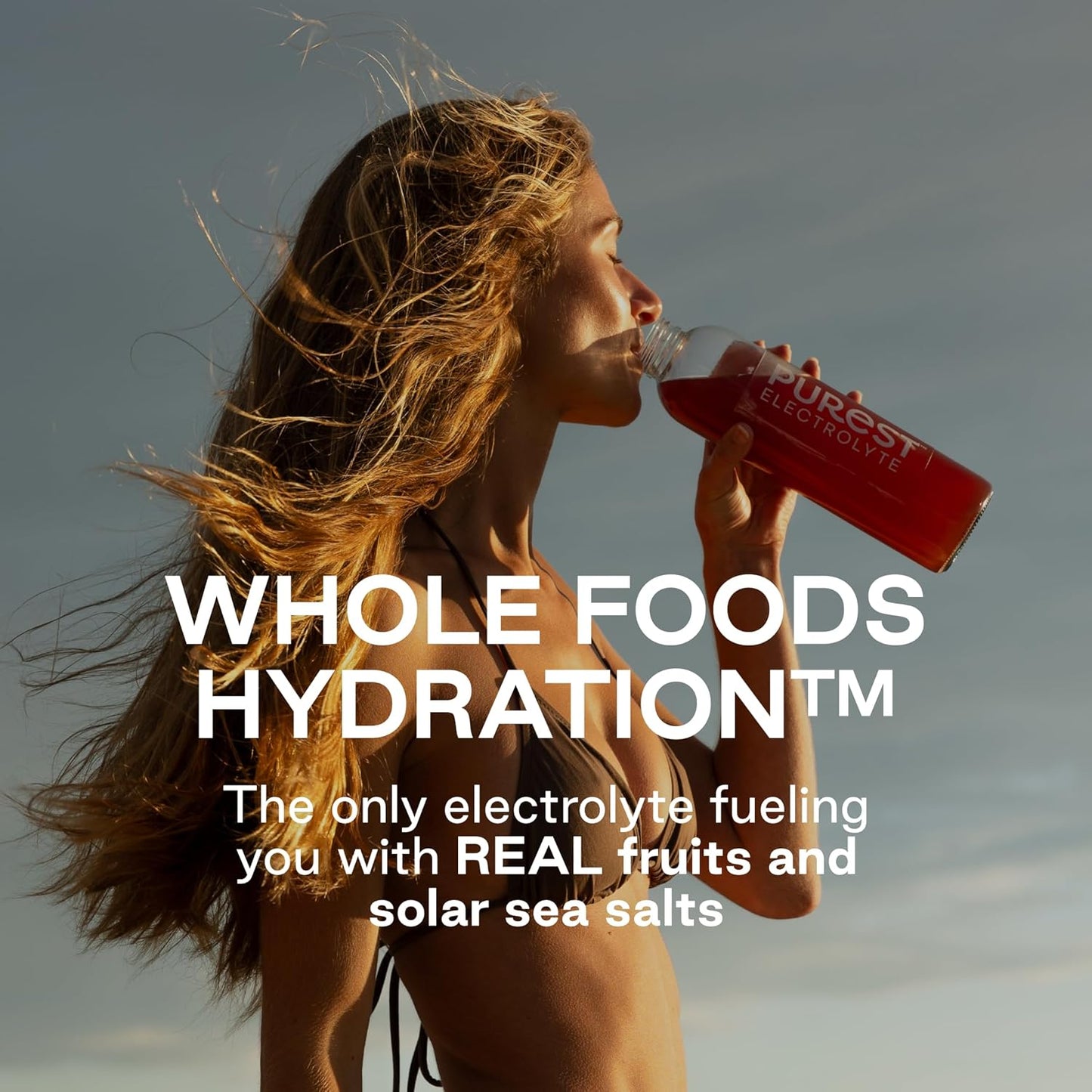 Organic Passion Cherry Electrolyte Powder Packets for Ultimate Hydration - Whole Food Blend with Solar Sea Salts