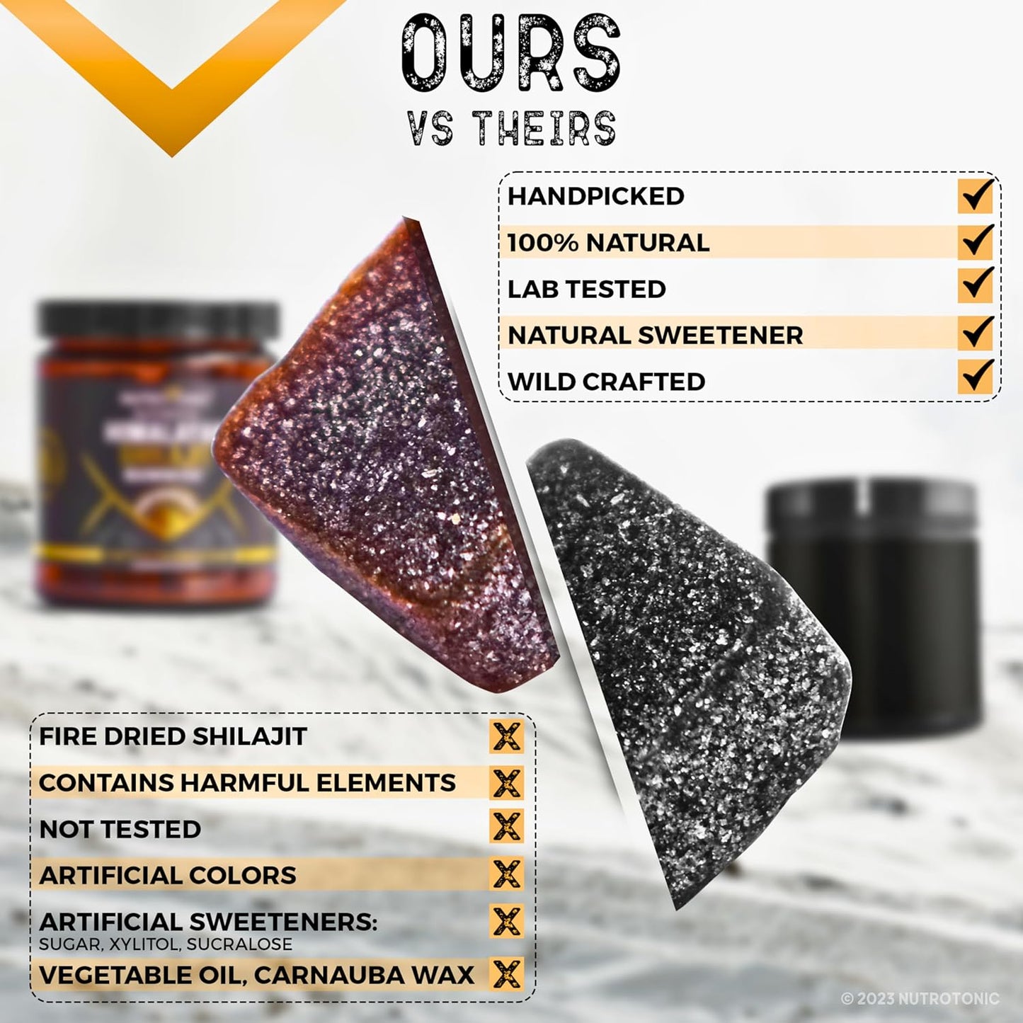 Organic Peach & Vanilla Flavored Himalayan SHILAJIT Gummies with Manuka Honey MGO +263 | Boost Heart, Brain, Cellular Health | 30 Quality Gummies by NutroTonic LLC