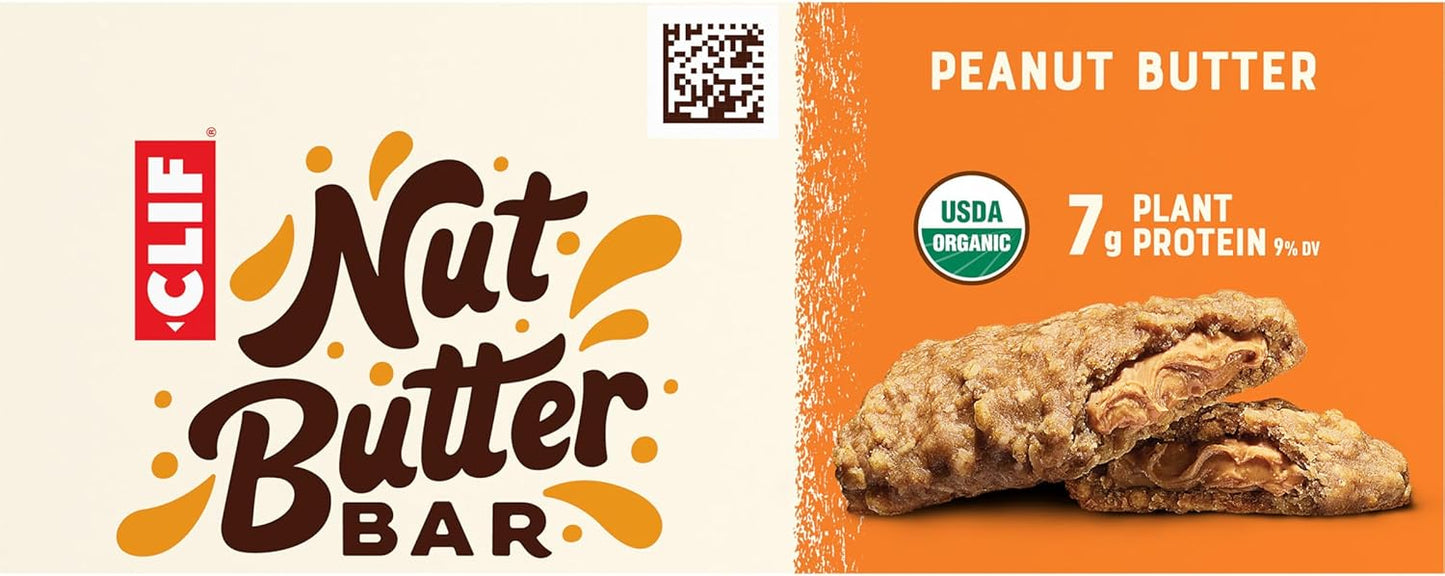 Organic Peanut Butter Filled Energy Bars - 1.76 oz. (5 Pack) - Non-GMO Plant-Based Snack