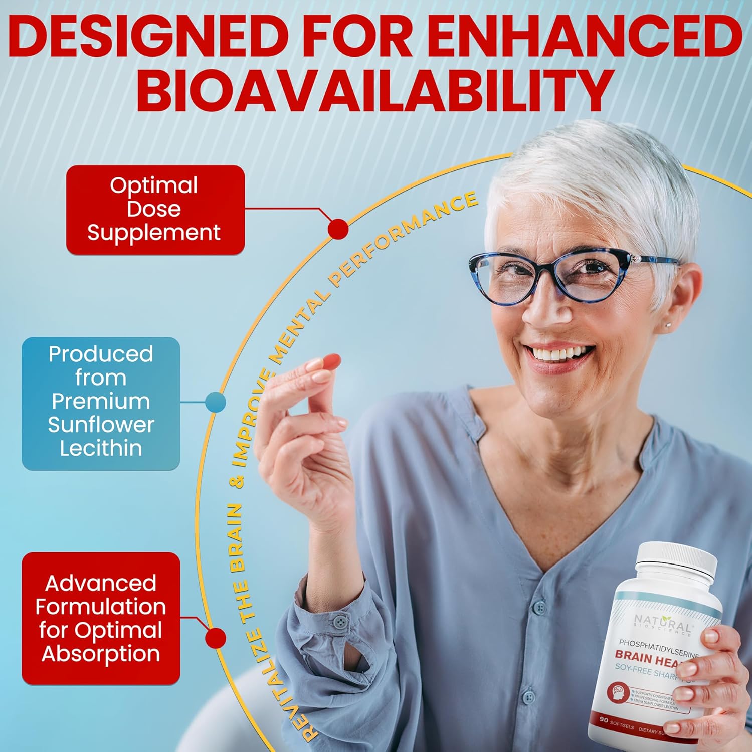 Organic Phosphatidylserine & Magnesium Sleep Powder Bundle for Brain Health & Relaxation - Soy-Free BioScience Formula