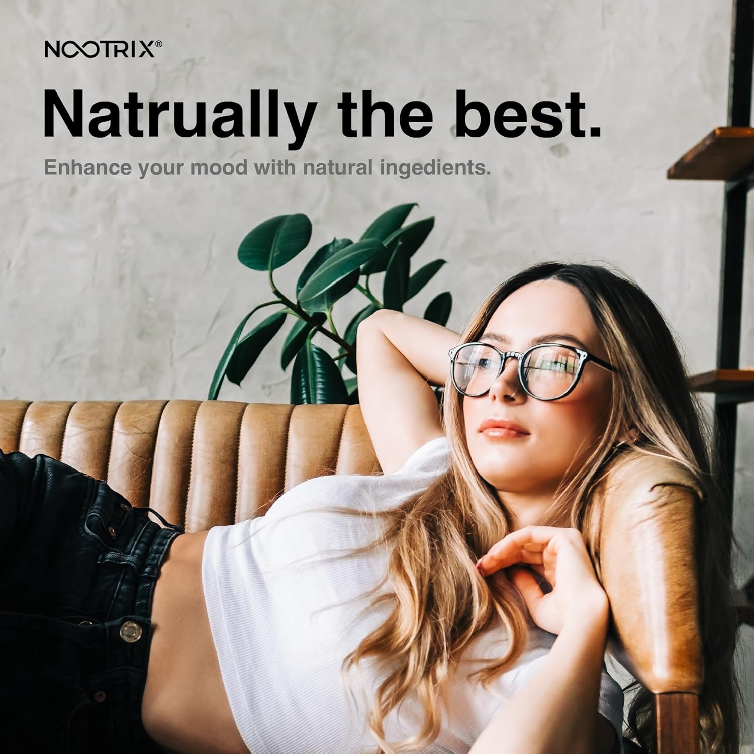 Organic Plant 5 HTP+ Cofactor Capsules - 200mg | Brain Supplement for Mood, Cognitive Health, Sleep | Vitamin B6 & L Theanine | 360 Count