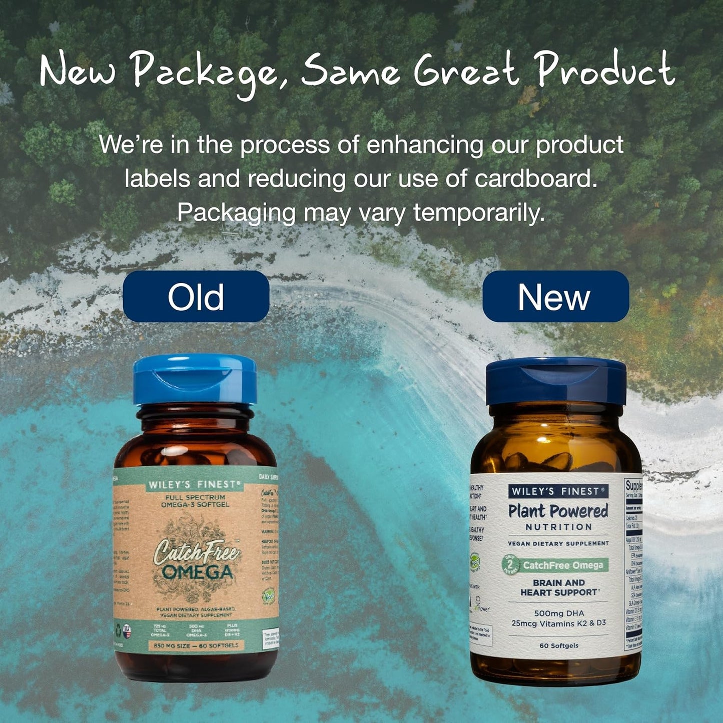 Organic Plant-Based Algae Oil Softgels - Vegan Omega-3 Supplement - Non-GMO Alternative to Fish Oil - Full Spectrum Liquid - 60 Servings