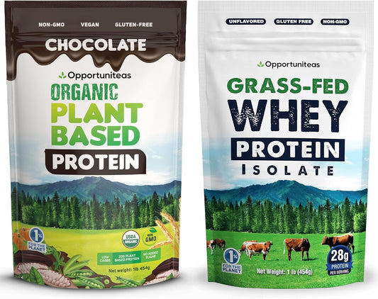 Organic Plant-Based and Whey Protein by Opportuniteas - High-Quality Protein Supplement - BoostGo Australia