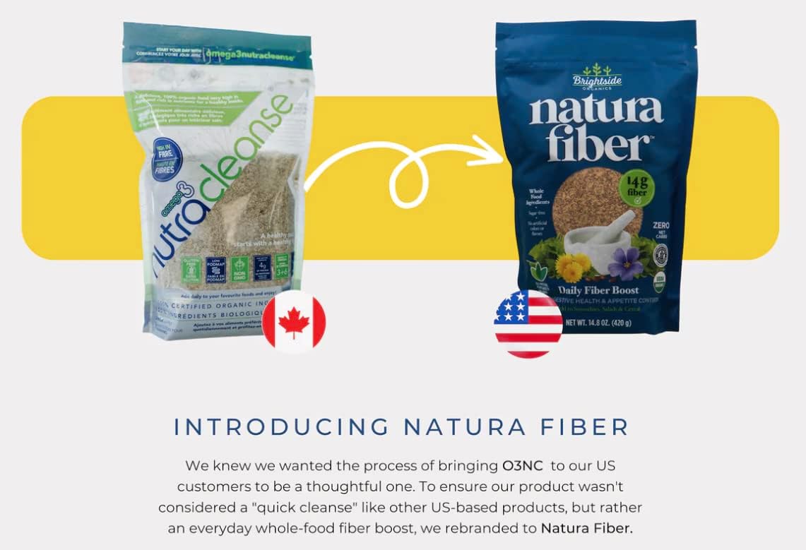 Organic Plant-Based Fiber Powder Supplement with Whole Food Ingredients, Natural Natura Fiber Formula