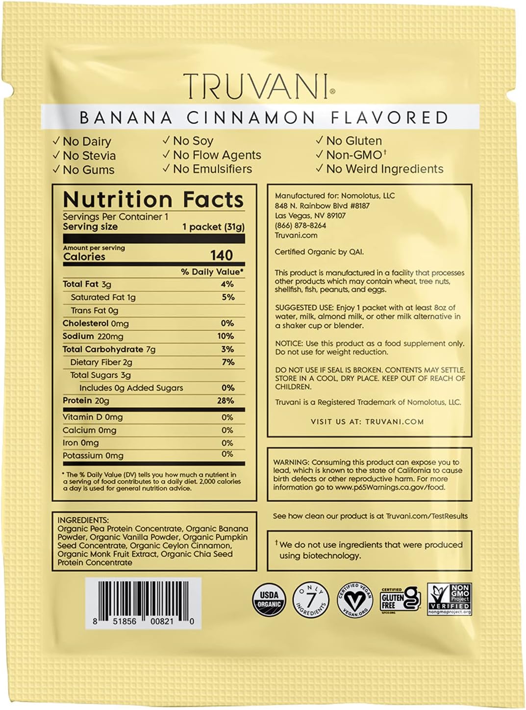 Organic Plant Based Protein Powder with Banana Cinnamon Flavor - 20g Protein, Keto-Friendly, Gluten & Dairy Free, Low Carb, No Sugar Added - BoostGo Australia