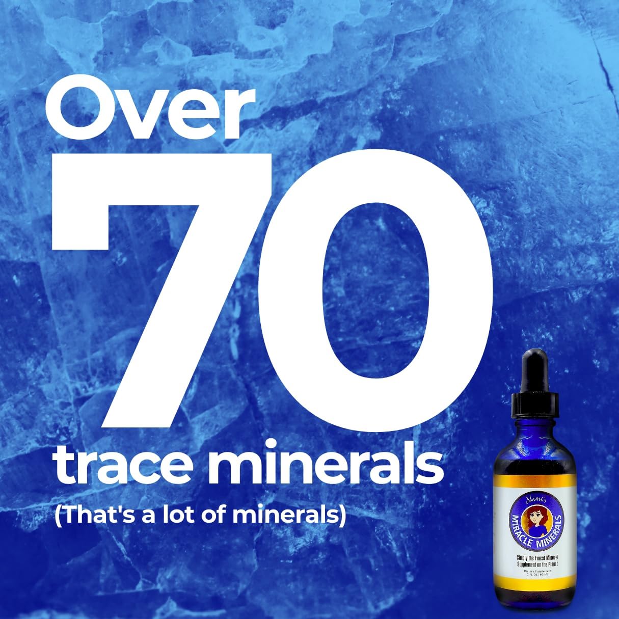Organic Plant-Derived Liquid Mineral Blend Drops Supplement with 70 Ionic Trace Minerals - Dirobi Mimi's Miracle Minerals (2 oz)