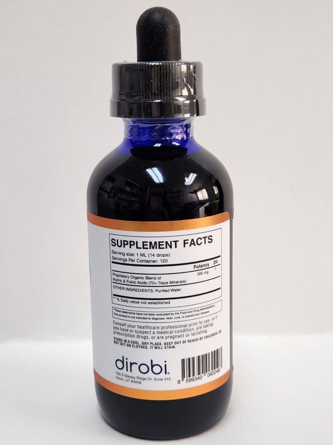 Organic Plant-Derived Liquid Mineral Blend Drops Supplement with 70 Ionic Trace Minerals - Dirobi Mimi's Miracle Minerals (2 oz)