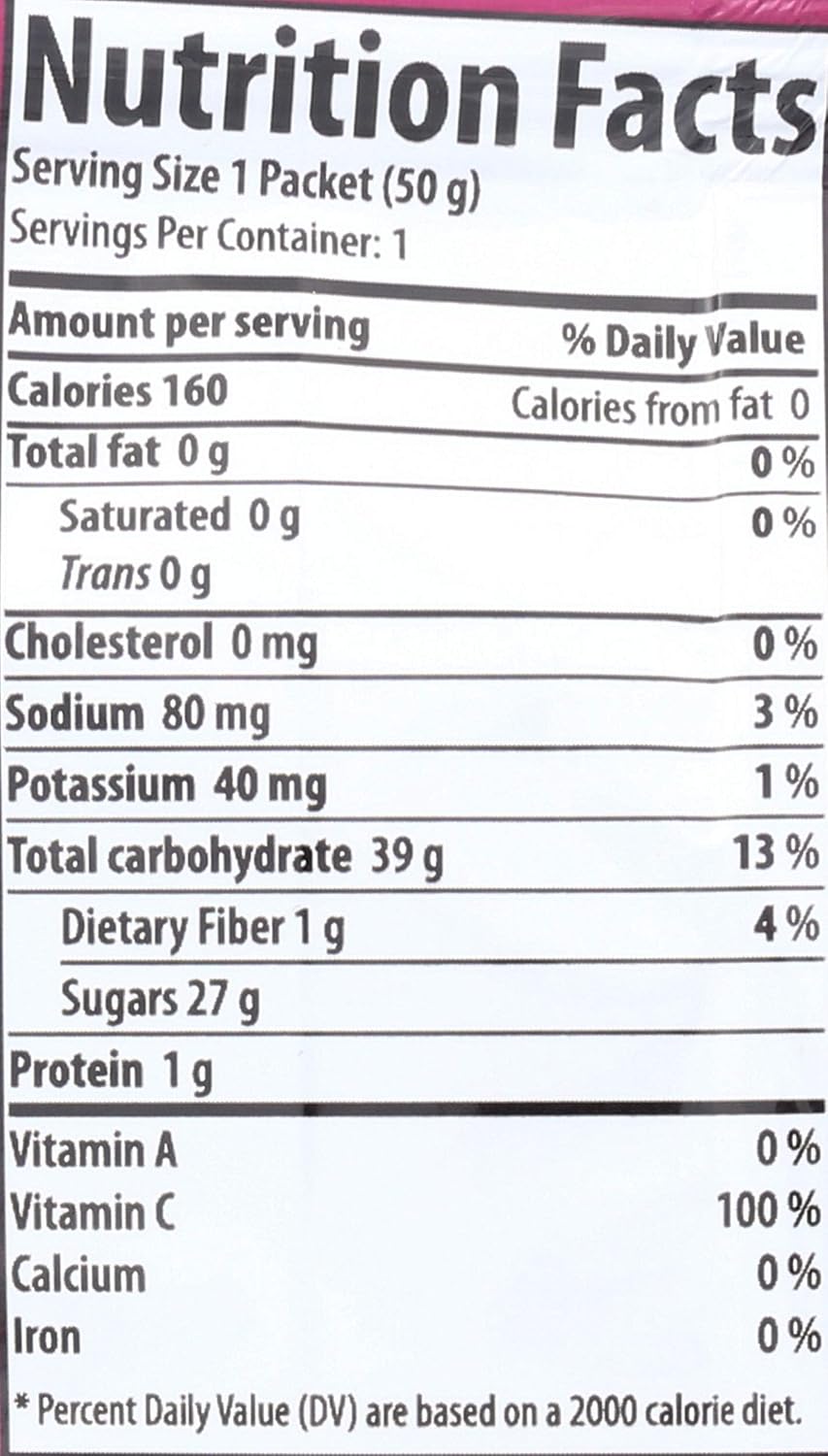 Organic Pomegranate Passionfruit Energy Chews by Honey Stinger - 1.8 Ounce