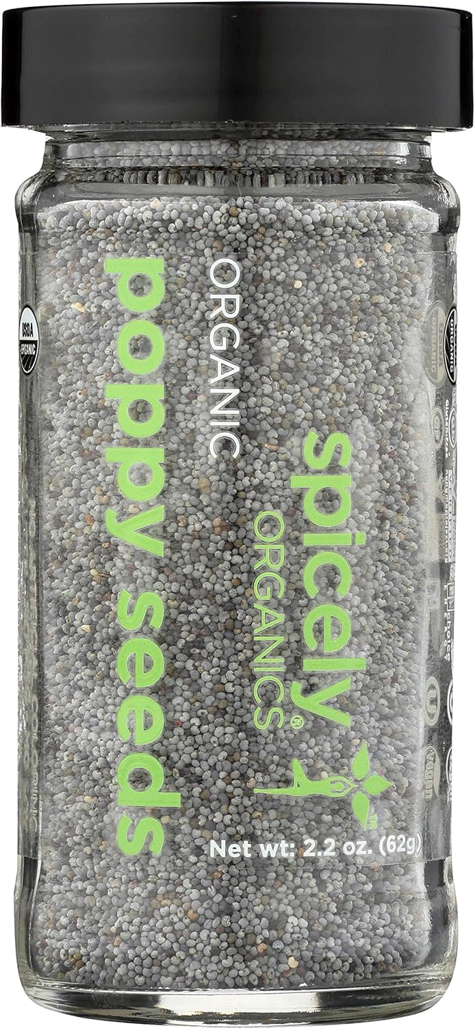 Organic Poppy Seed in a 2.2 OZ Jar by Spicely Organics