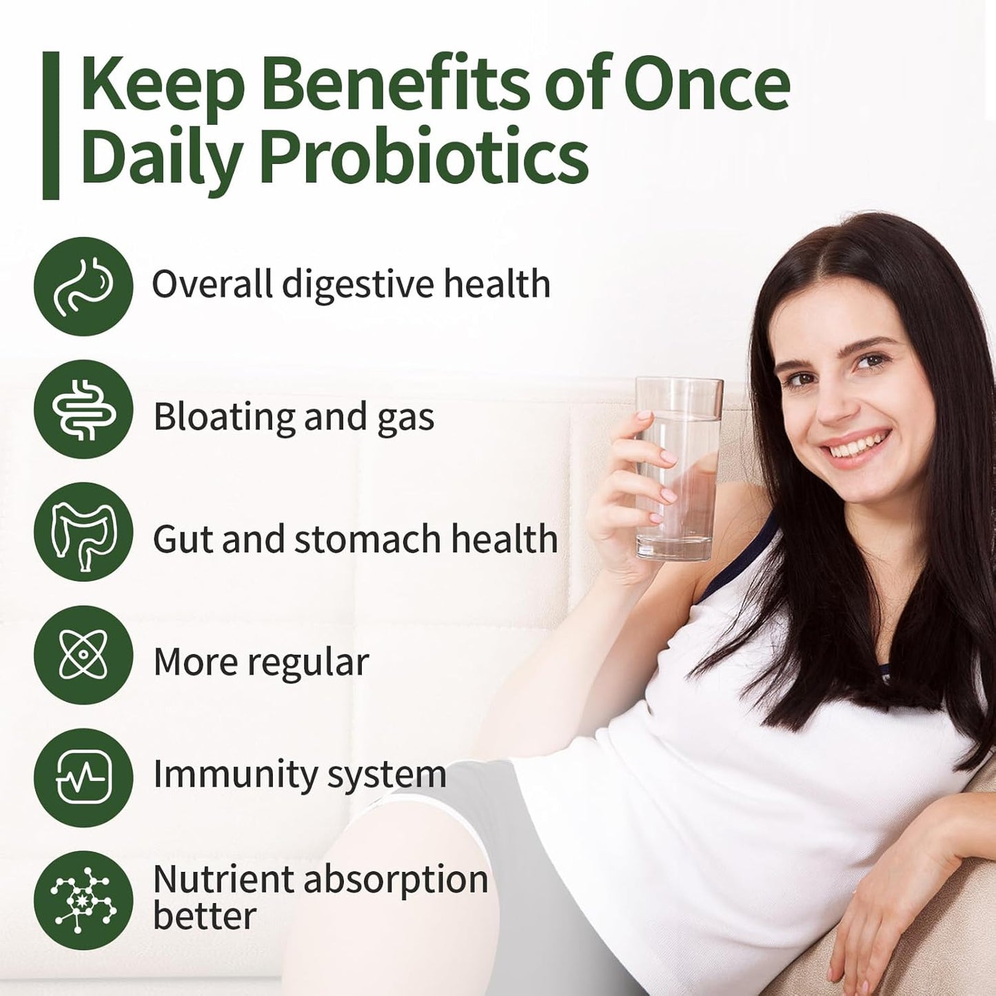 Organic Prebiotic Probiotic Supplement 200 Billion CFU Capsules for Digestive and Gut Health