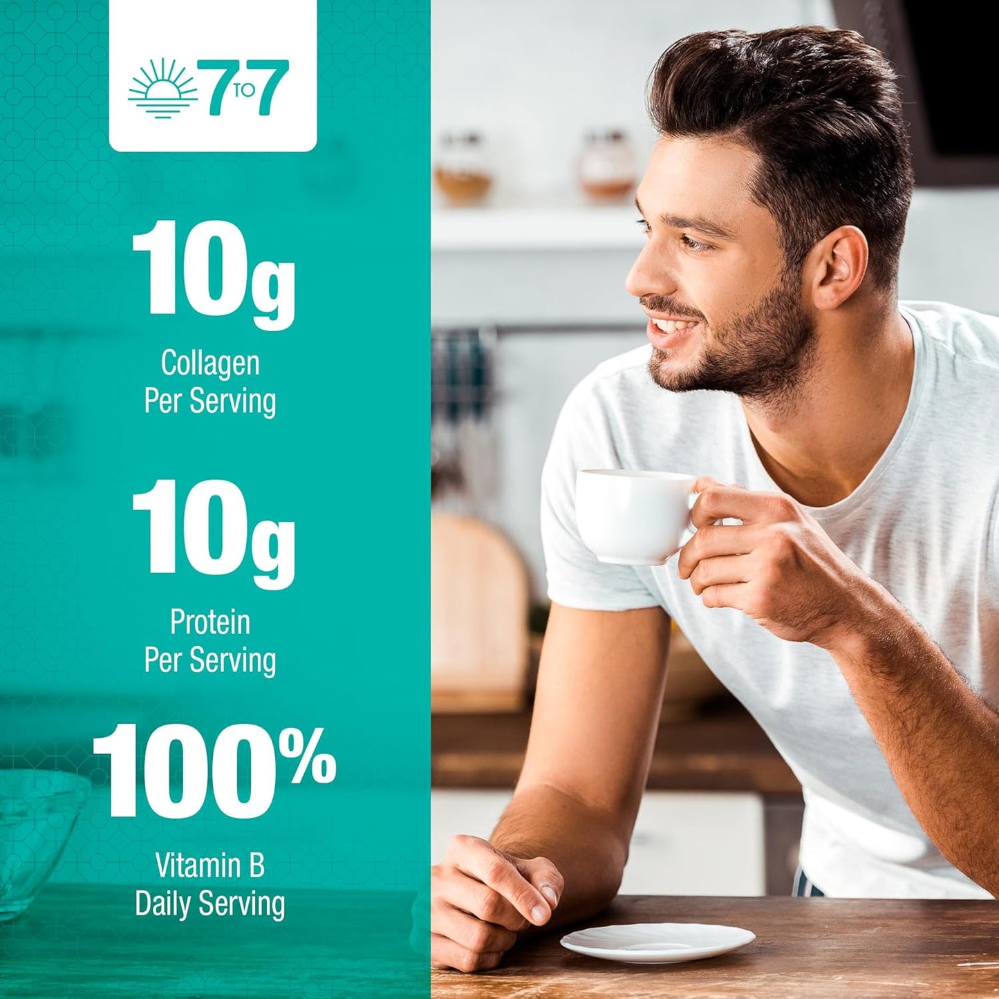 Organic Premium Collagen Peptide Powder with Hyaluronic Acid and Antioxidants for Radiant Skin, Hair, and Nails - Grass-Fed and Gluten-Free Formula