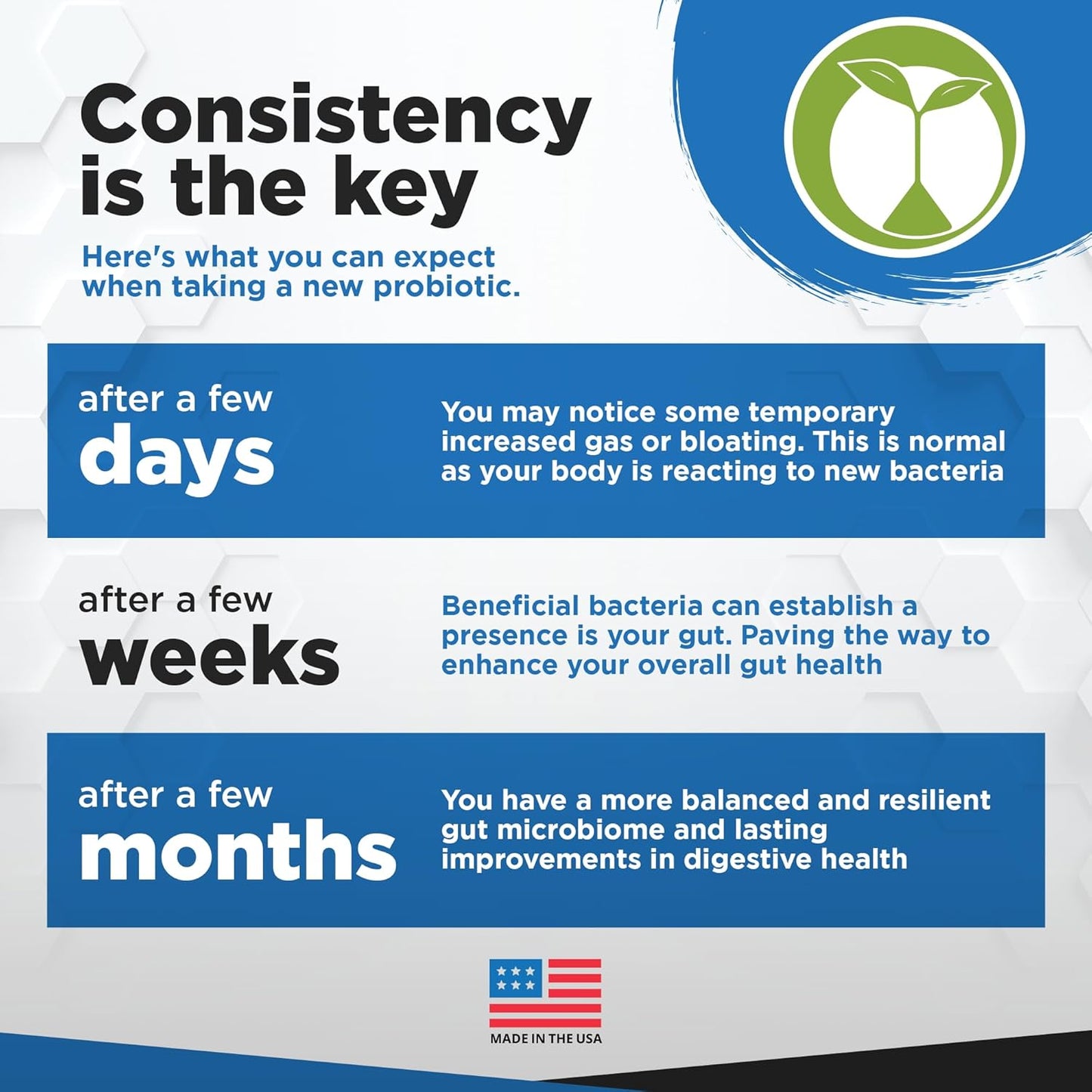 Organic Probiotic Blend 60 Billion CFU Capsules for Digestive Health - Multi Strain Probiotics with Prebiotics - Natural Foundation Supplements for Men & Women