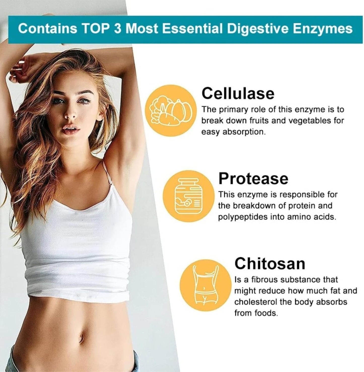 Organic Probiotics with Prebiotics, Digestive Enzymes, Whole Food Supplement - 120 Billion CFU, 36 Strains - 120 Softgels