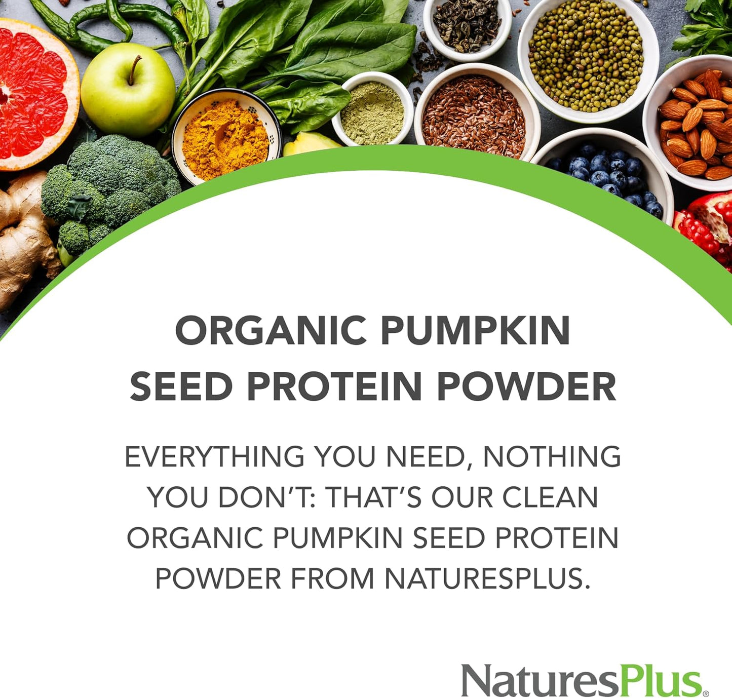 Organic Pumpkin Seed Protein Powder - Vegan, High Energy Supplement for Prostate Health & Menstrual Discomfort - 15 Servings, Vegetarian & Gluten-Free