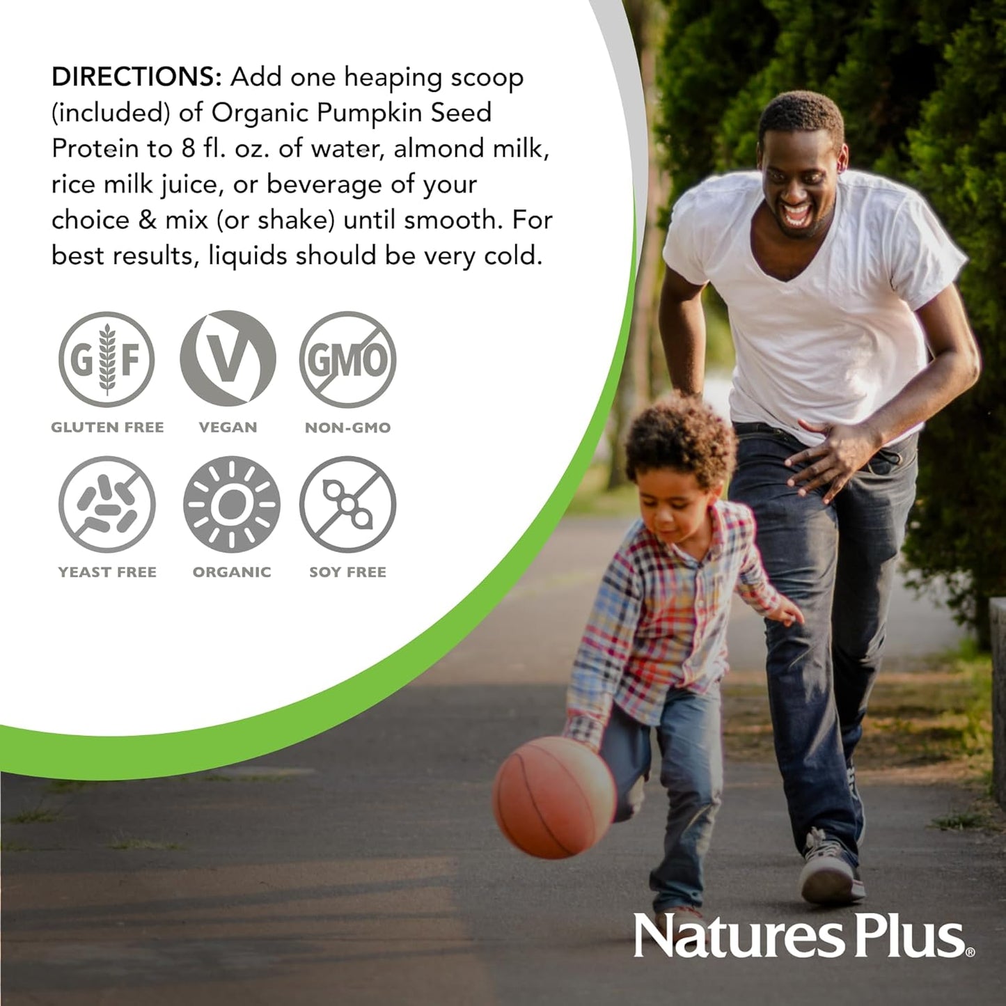 Organic Pumpkin Seed Protein Powder - Vegan, High Energy Supplement for Prostate Health & Menstrual Discomfort - 15 Servings, Vegetarian & Gluten-Free