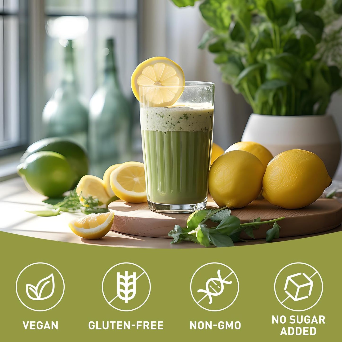 Organic Pumpkin Seed Protein Powder 16 oz - Boosts Immune System, Plant-Based, Non-GMO, Vegan, No Artificial Sweeteners