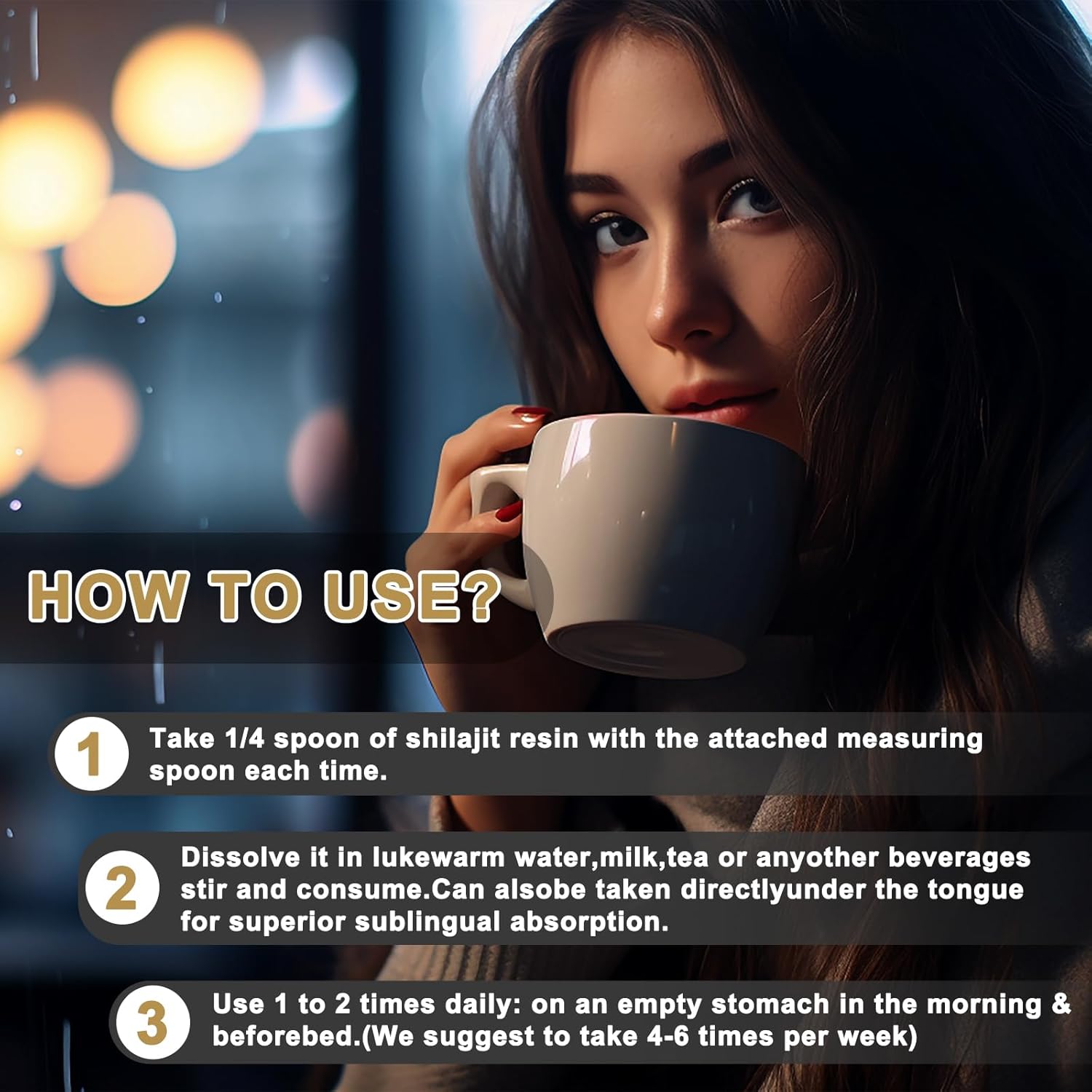 Organic Pure Himalayan Gold Grade Shilajit Resin Supplement - 100% Natural with 85+ Trace Minerals & Fulvic Acid - Boost Energy & Immunity - 50g (1 Pack)