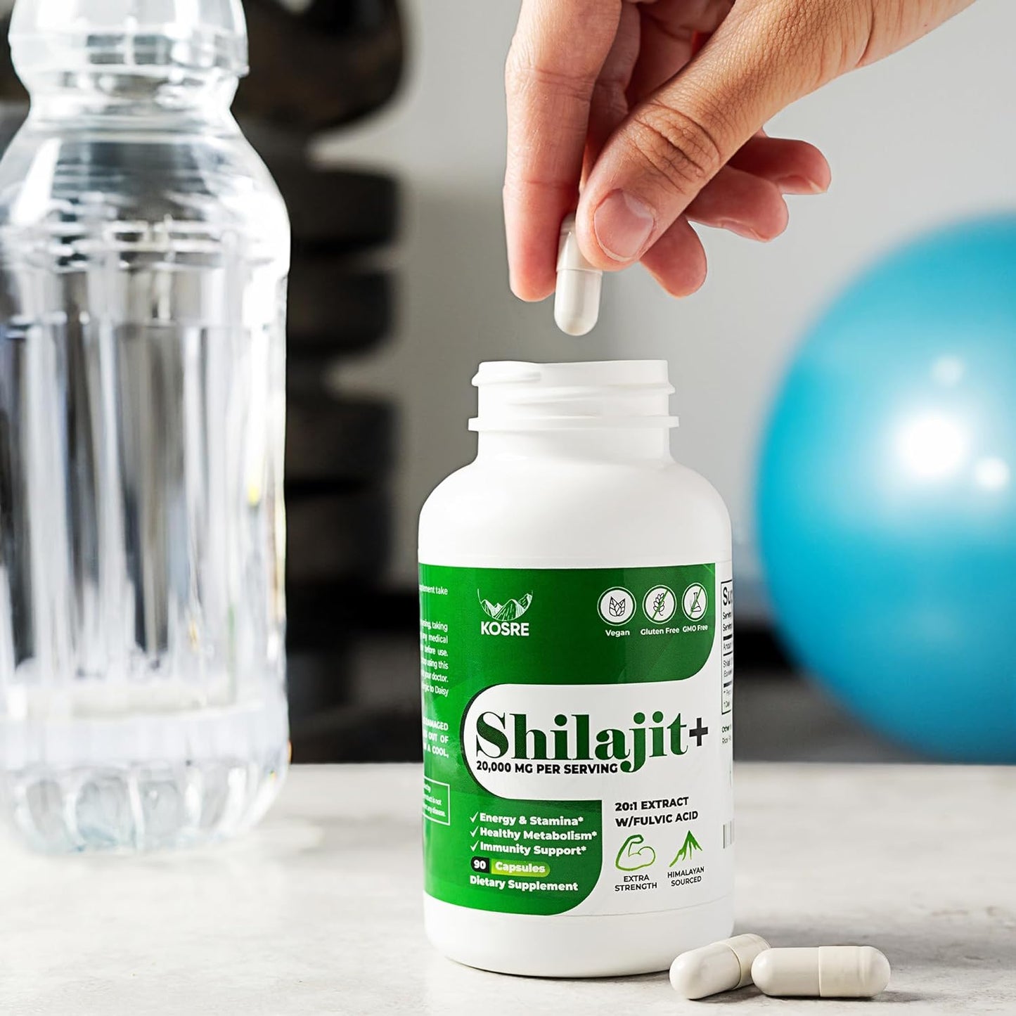 Organic Pure Himalayan Shilajit Capsules 10000mg - 90 Count | Boost Energy & Immune Support | High Potency with Fulvic Acid & Trace Minerals | 3rd Party Tested