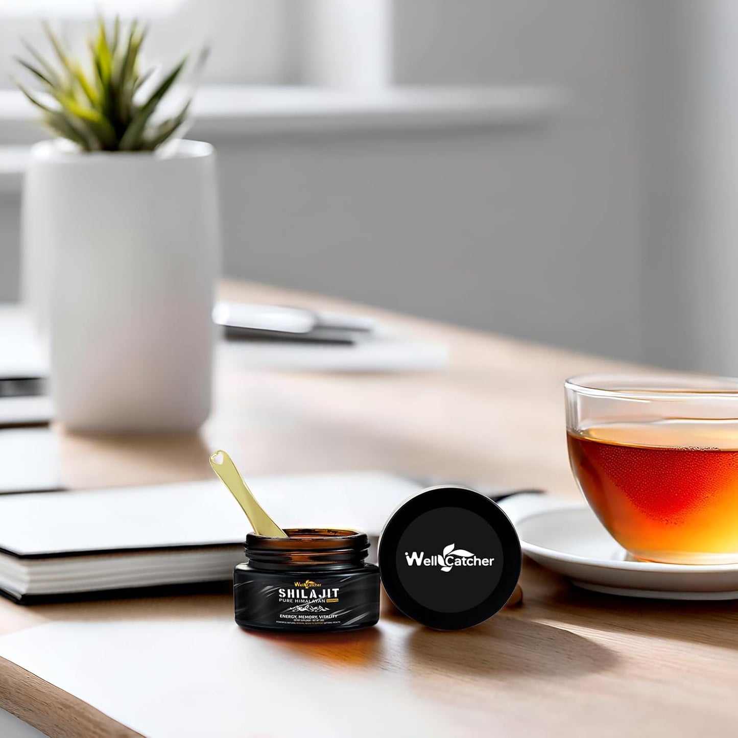 Organic Pure Himalayan Shilajit Resin Supplement 600MG for Energy and Immunity - Rich in 85+ Trace Minerals and 75%+ Fulvic Acid - 50 Servings for Men and Women