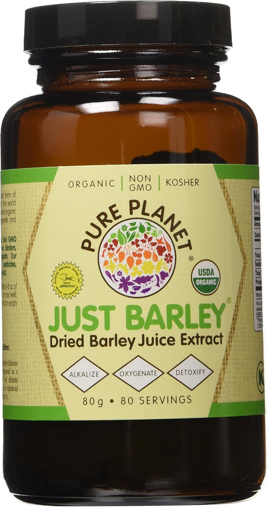 Organic Pure Planet Just Barley Powder - 80 Servings, 2 Pack