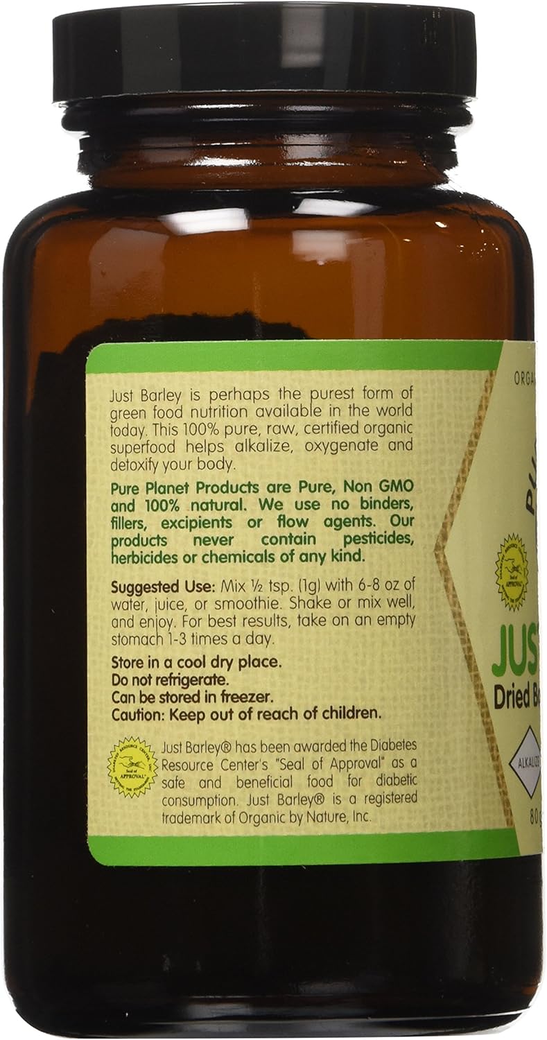 Organic Pure Planet Just Barley Powder - 80 Servings, 2 Pack