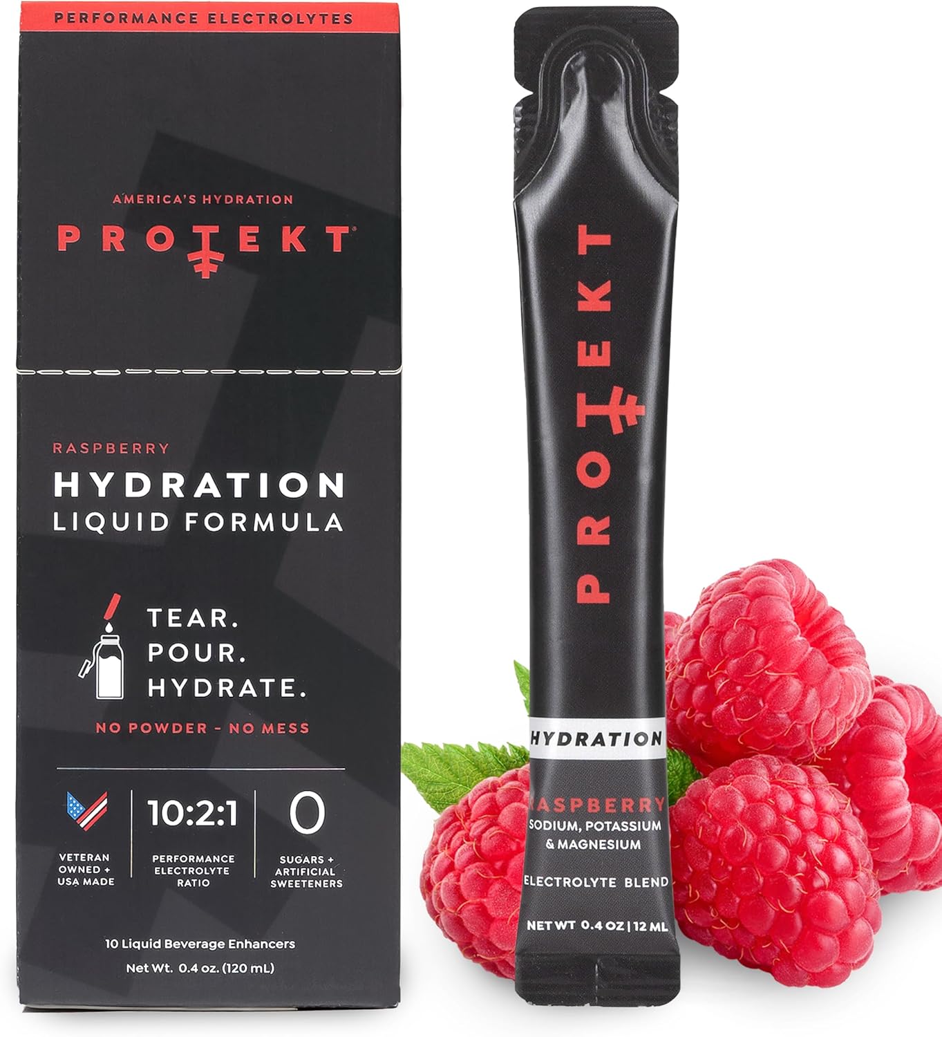 Organic Raspberry Electrolyte Packets for Faster Hydration & Recovery | Sugar-Free Liquid Drink | On-The-Go Hydration Solution | 10 Pack - BoostGo Australia