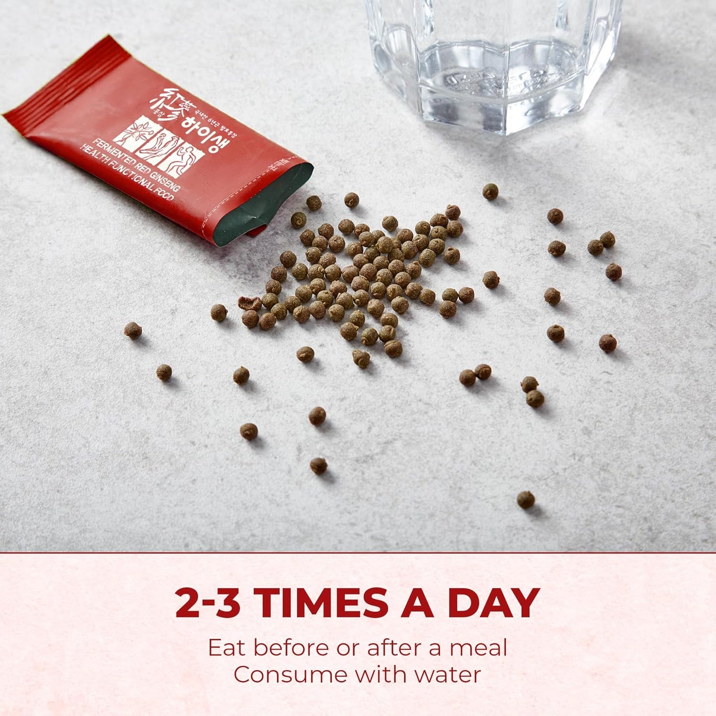 Organic Red Ginseng Fermented Enzymes - Digestive Enzymes for Men & Women | Essential Fiber Digestion Support | Digestive Enzyme Supplements (30 Packets)