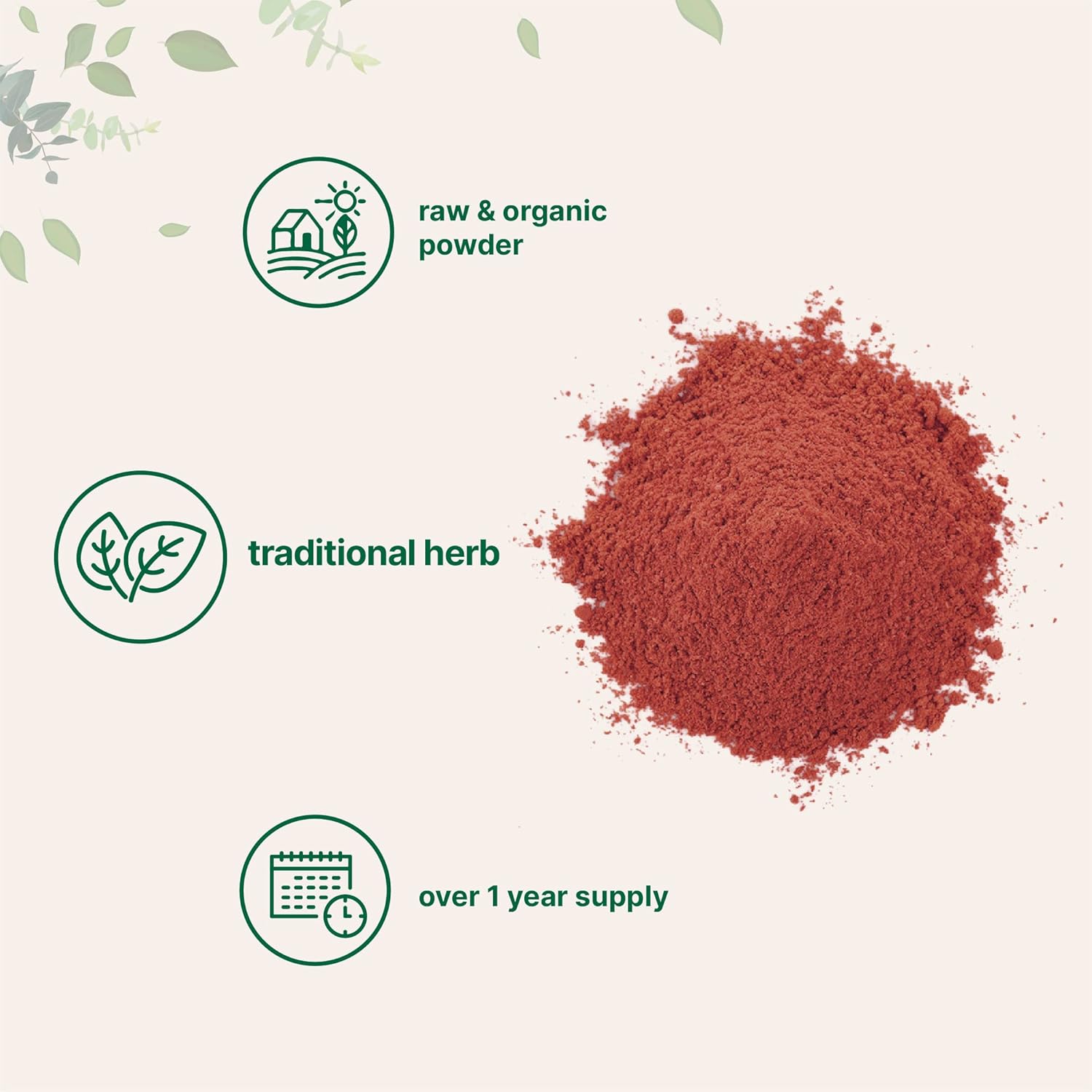 Organic Red Yeast Rice Powder 8oz - Non-GMO & Vegan - 1 Year Supply