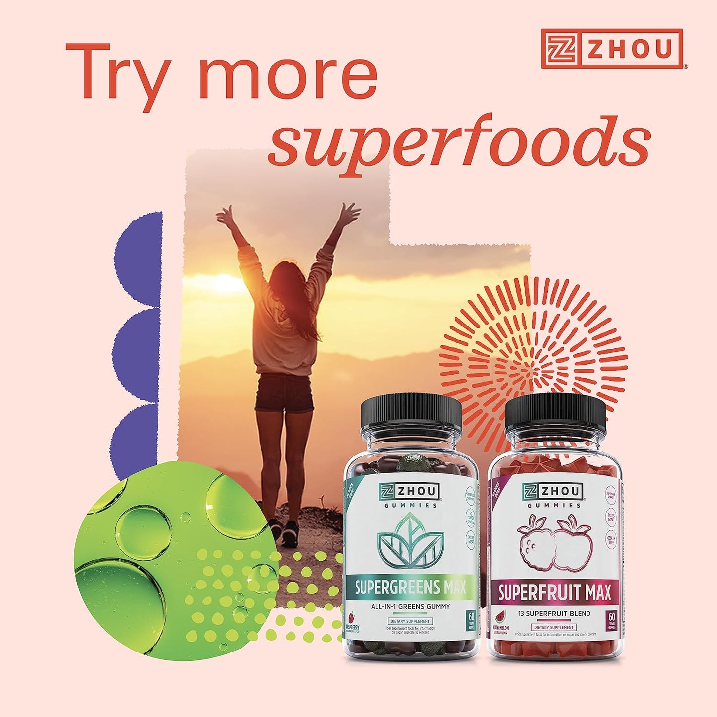 Organic Reds Antioxidant Superfood Powder with Vitamin C, Tart Cherry, Beetroot, Cranberry, Goji Berry - Immune Support, Non-GMO, Vegan - 30 Servings
